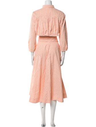 Lisa Marie Fernandez Plaid Print Skirt Set