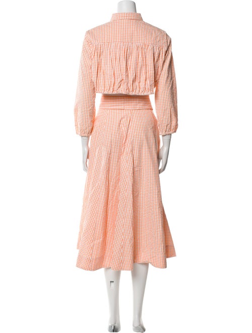 Lisa Marie Fernandez Plaid Print Skirt Set