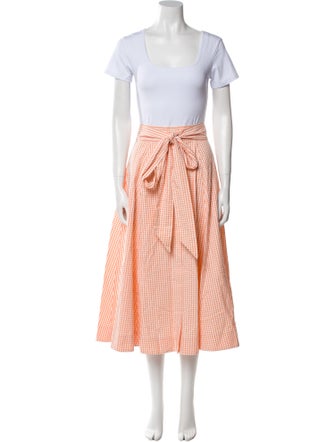 Lisa Marie Fernandez Plaid Print Skirt Set