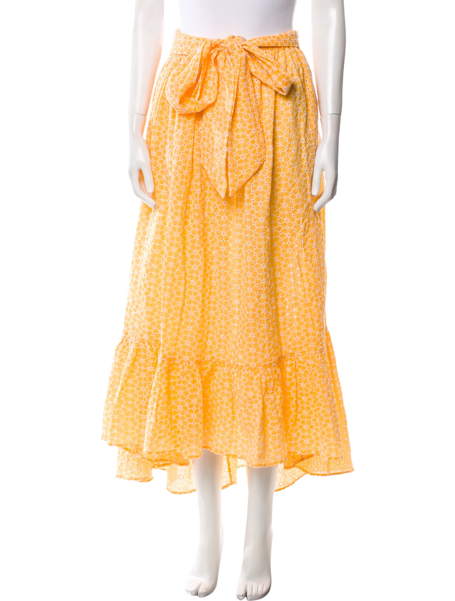 Lisa Marie Fernandez Paisley Print Midi Length Skirt