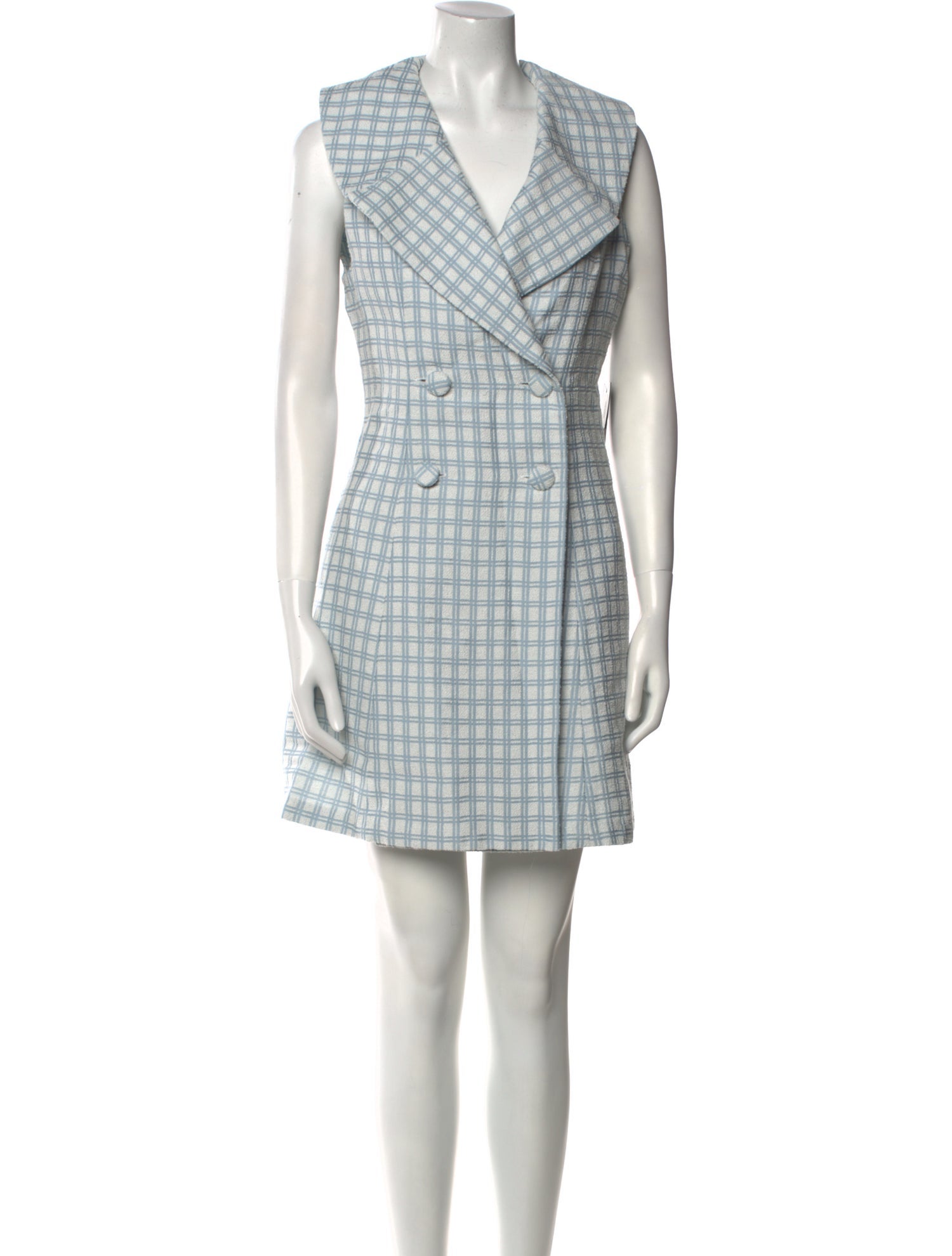 Lisa Marie Fernandez Plaid Print Mini Dress w/ Tags