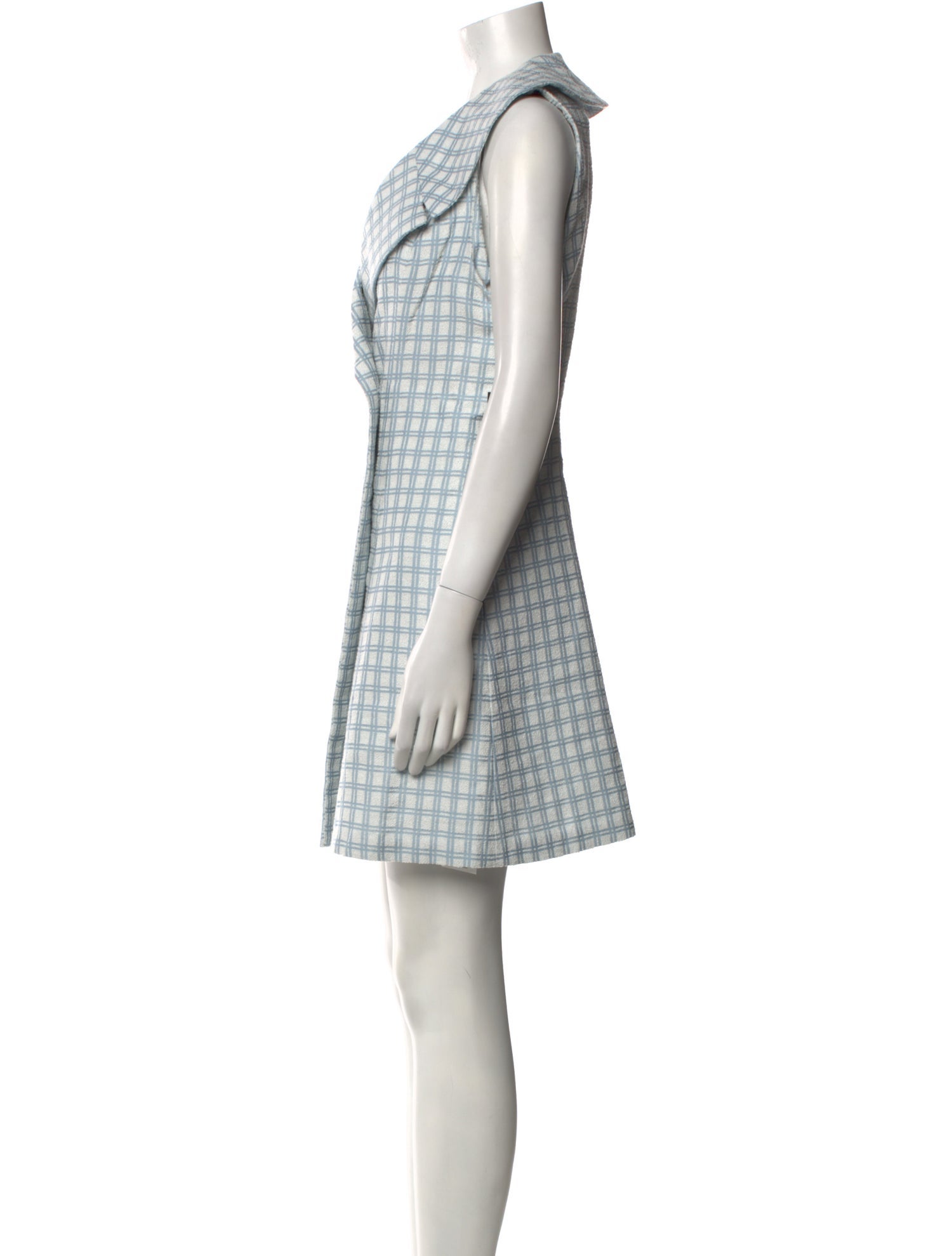 Lisa Marie Fernandez Plaid Print Mini Dress w/ Tags