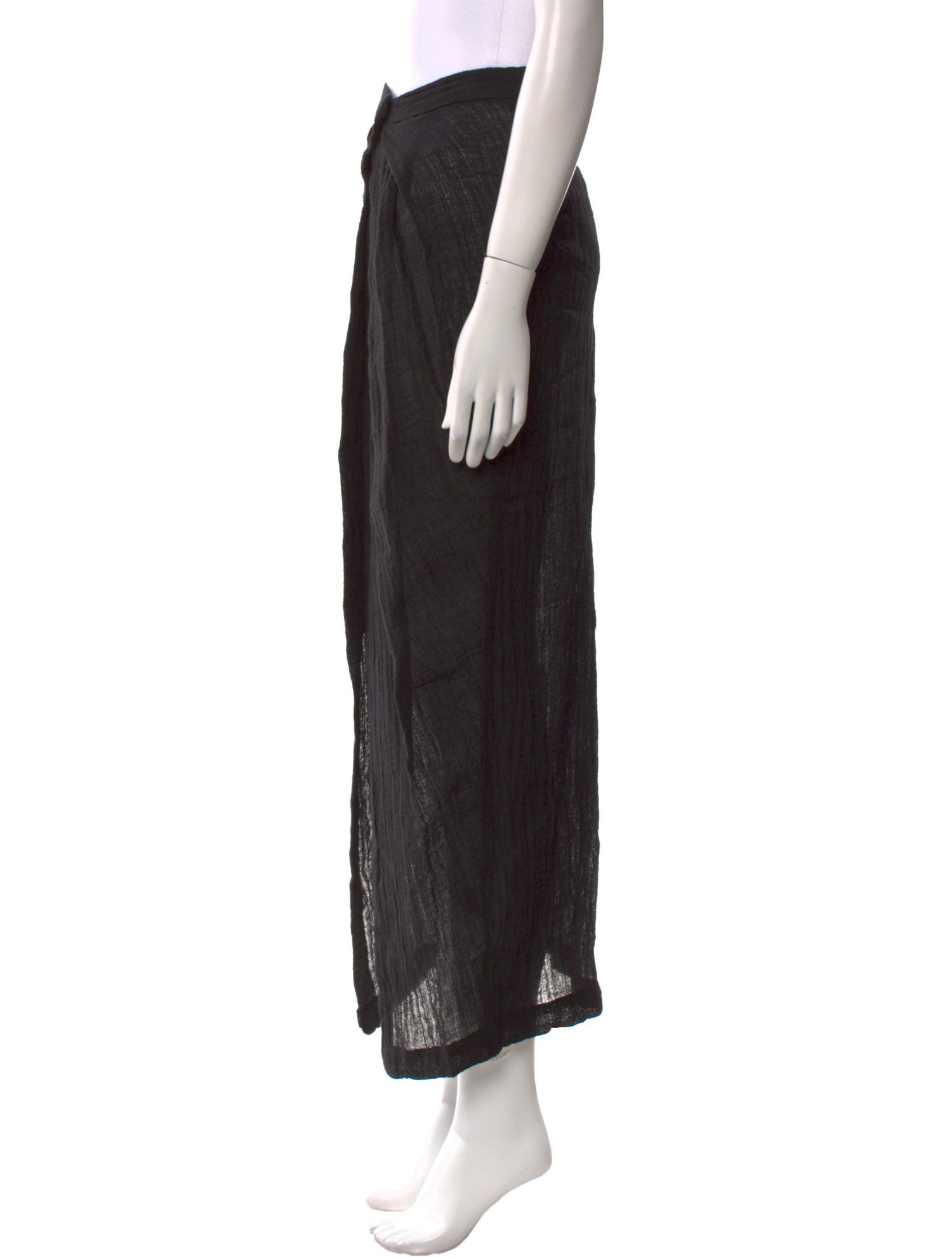 Lisa Marie Fernandez Linen Midi Length Skirt