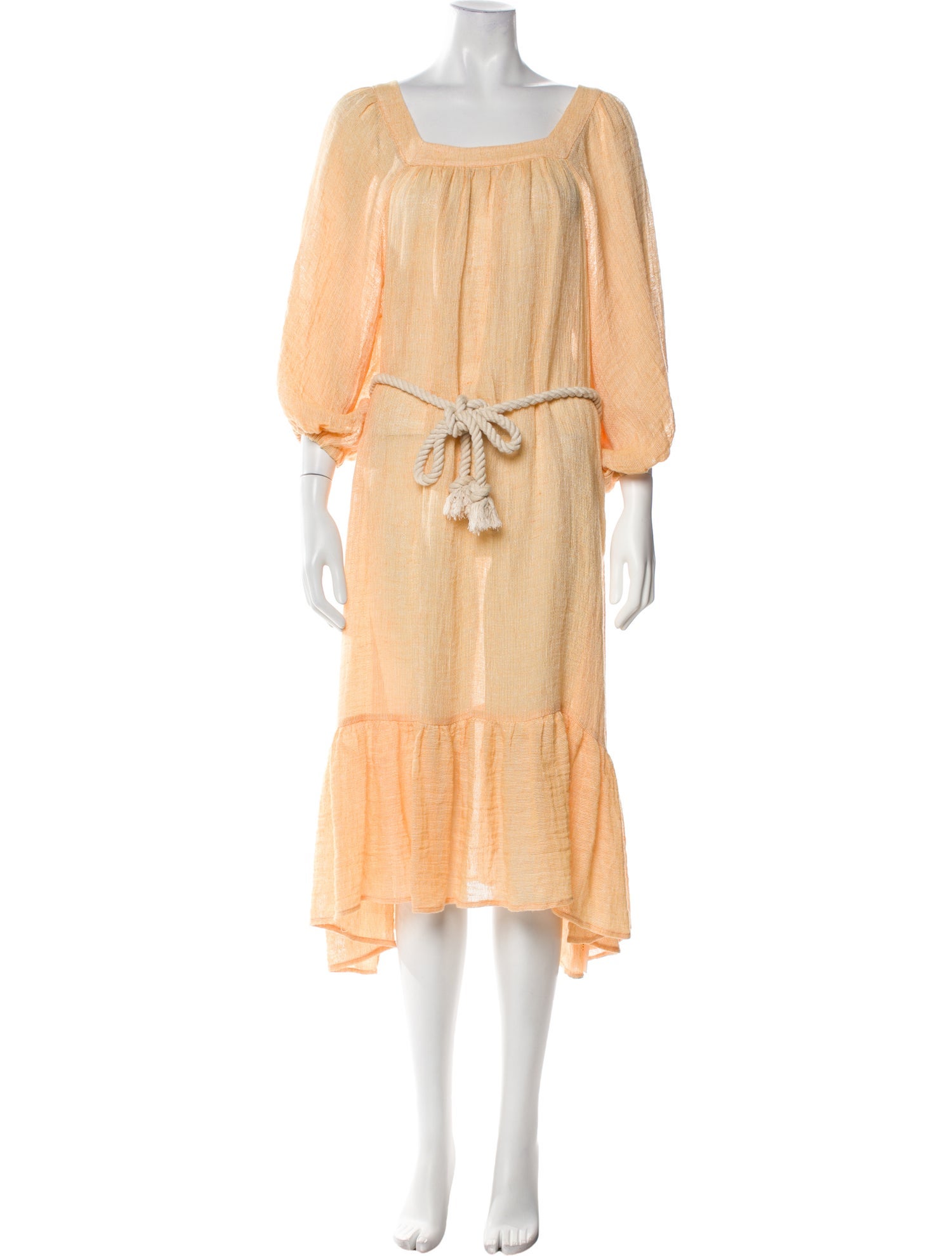 Lisa Marie Fernandez Linen Midi Length Dress