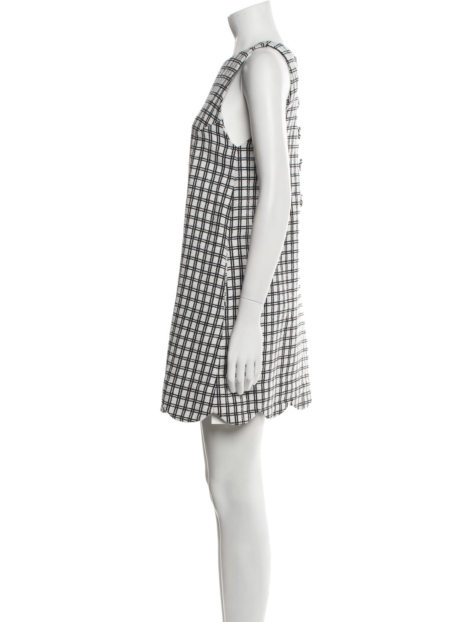 Lisa Marie Fernandez Plaid Print Mini Dress