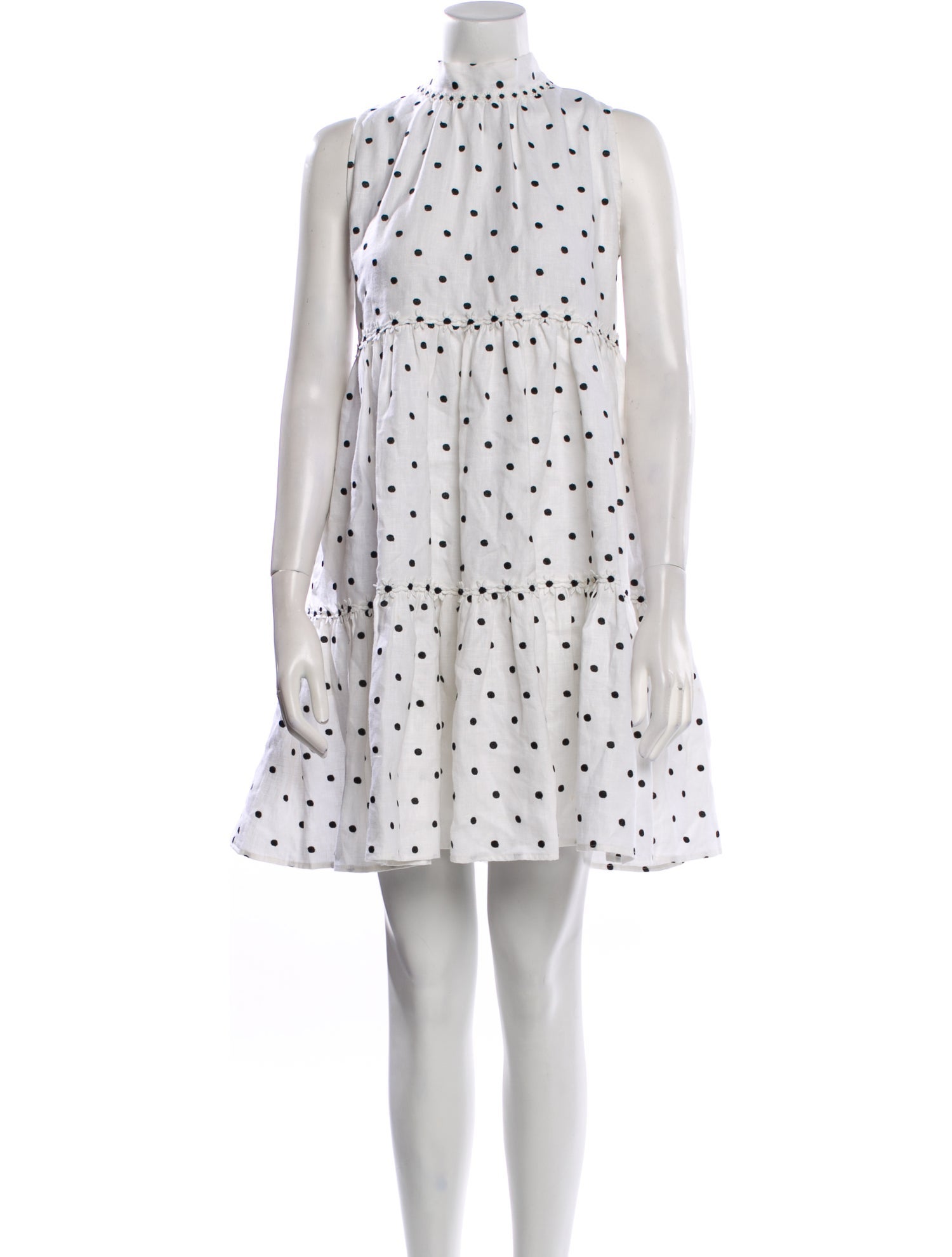 Lisa Marie Fernandez Polka Dot Print Mini Dress