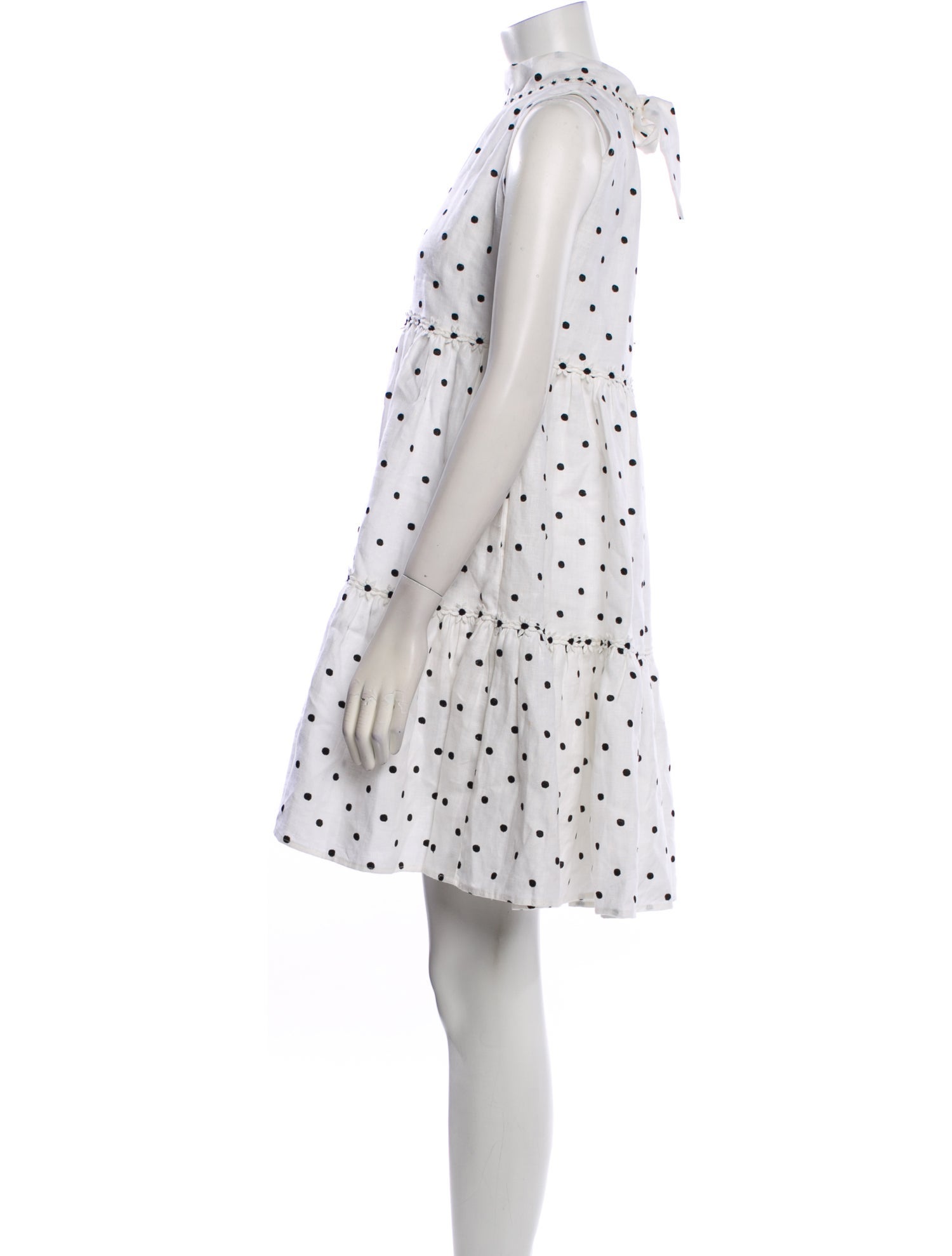 Lisa Marie Fernandez Polka Dot Print Mini Dress