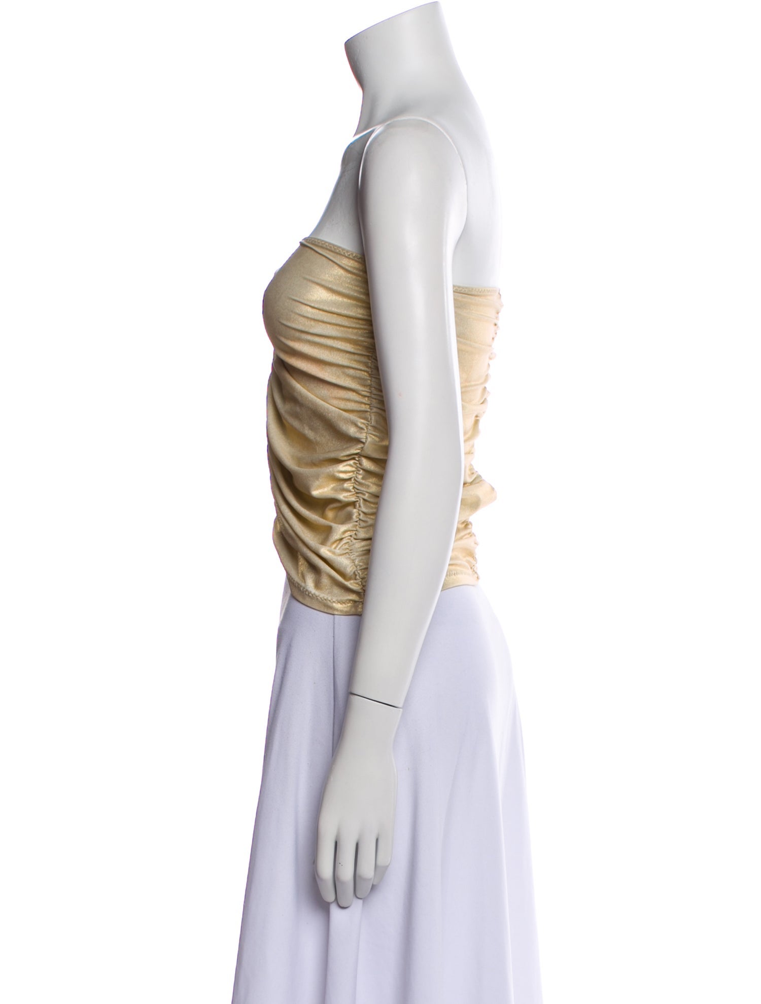 Lisa Marie Fernandez Nylon Strapless Crop Top