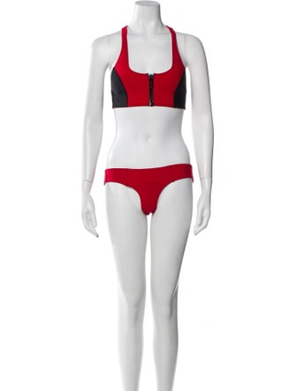 Lisa Marie Fernandez Colorblock Pattern Bikini