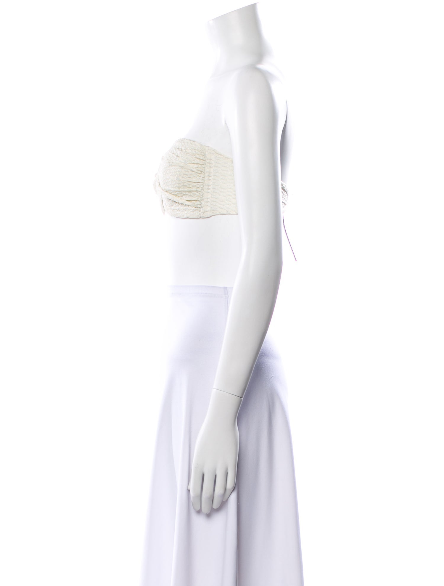 Lisa Marie Fernandez Strapless Crop Top