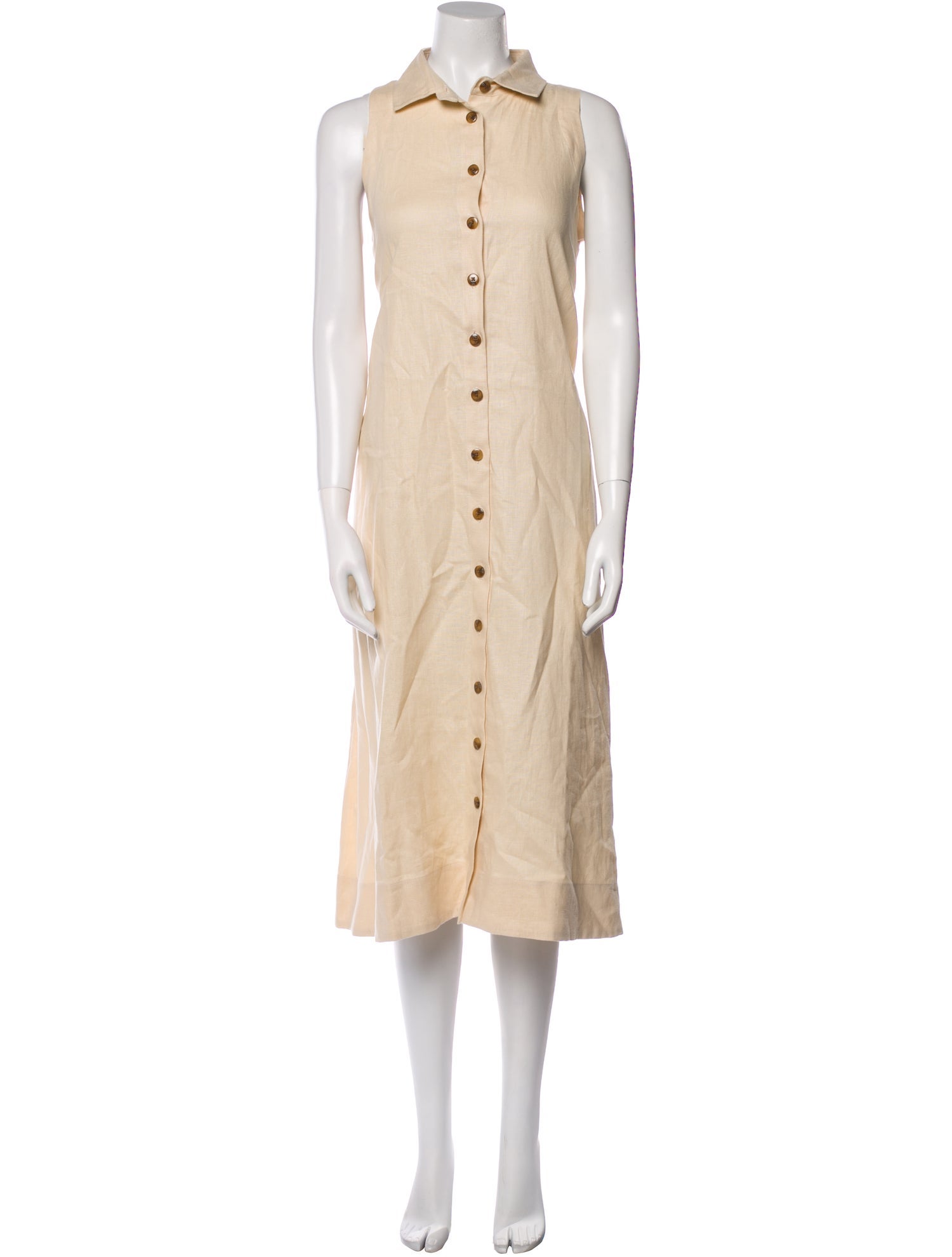 Lisa Marie Fernandez Linen Midi Length Dress