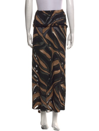 Lisa Marie Fernandez Animal Print Midi Length Skirt