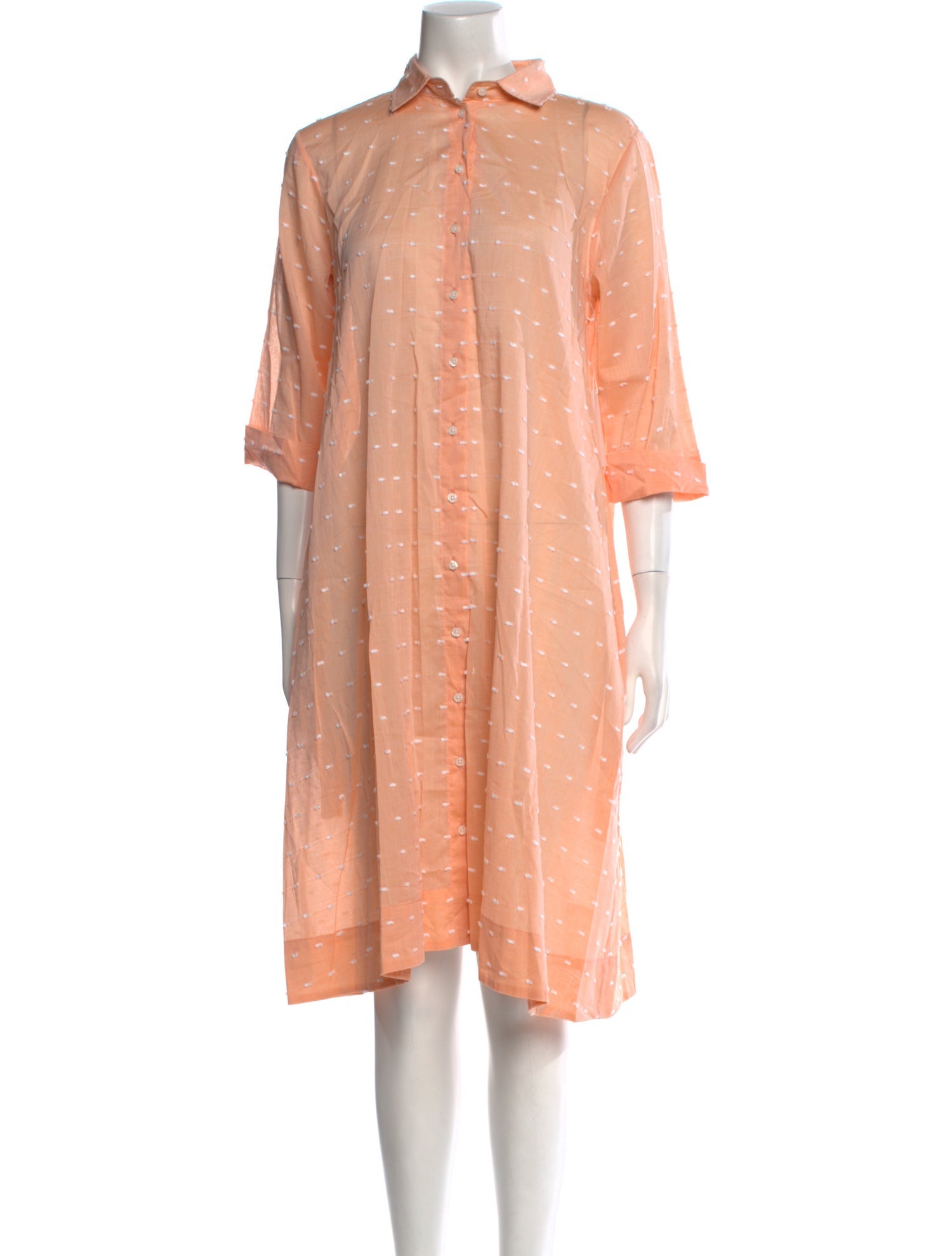 Lisa Marie Fernandez Polka Dot Print Knee-Length Dress