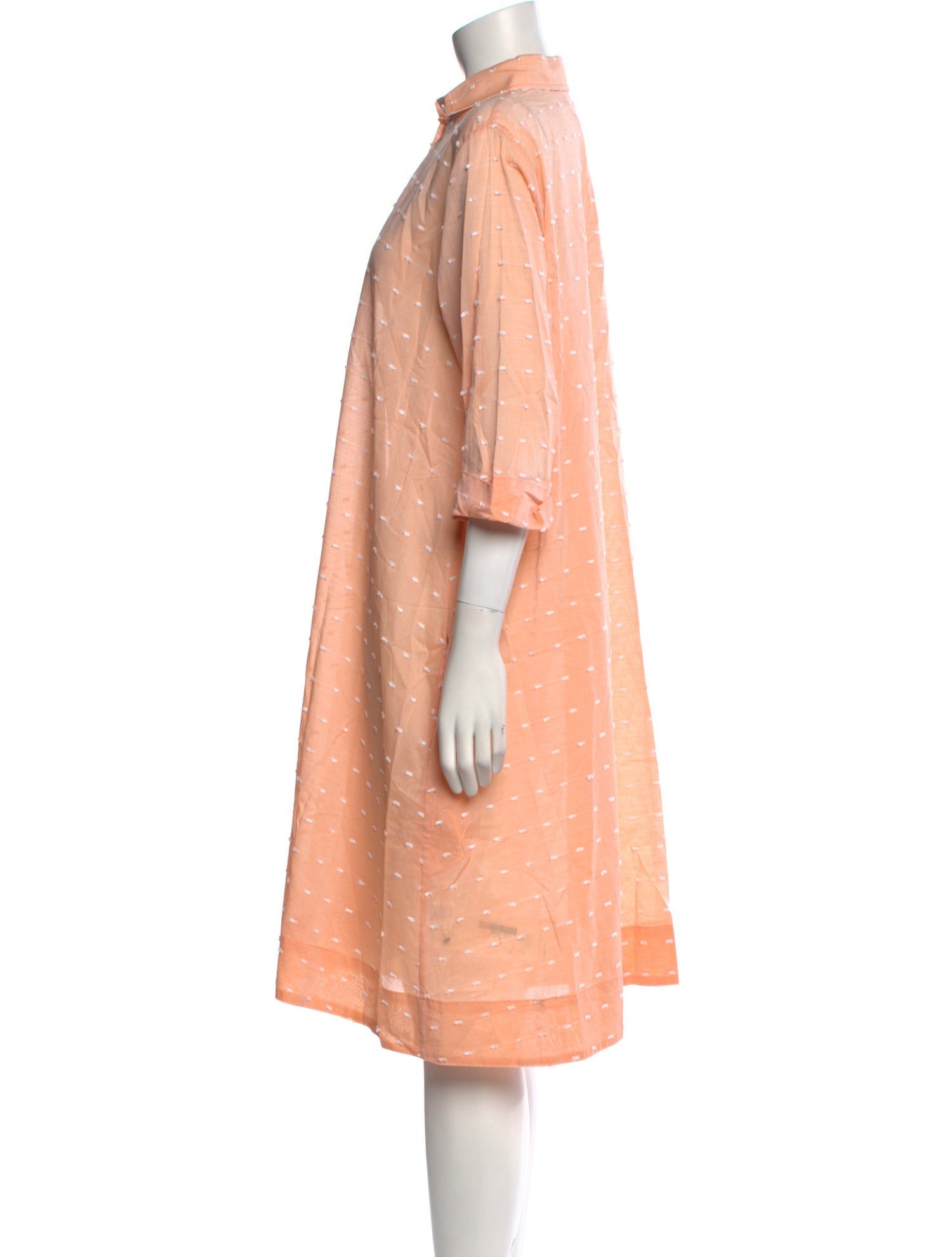 Lisa Marie Fernandez Polka Dot Print Knee-Length Dress