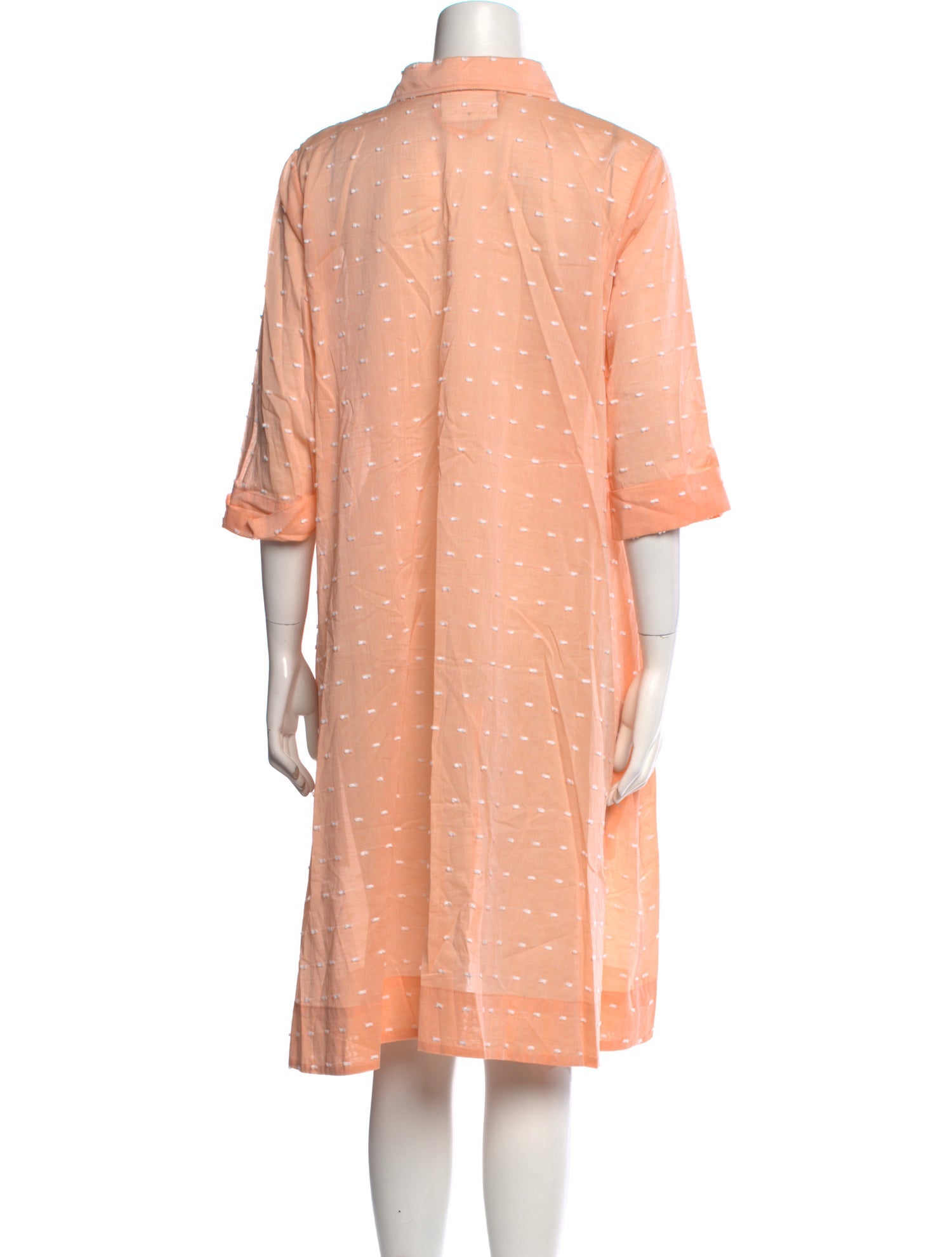 Lisa Marie Fernandez Polka Dot Print Knee-Length Dress