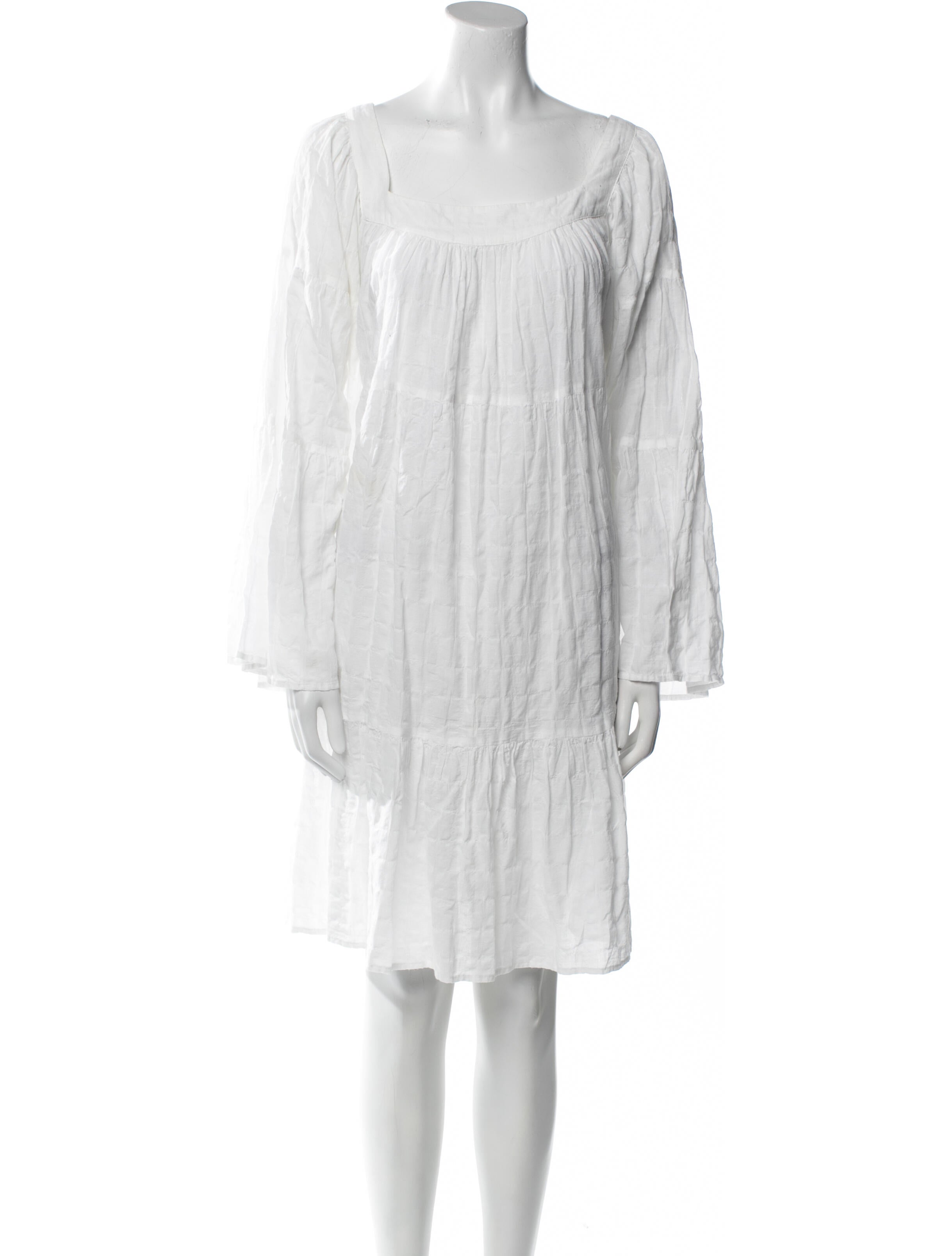 Lisa Marie Fernandez Square Neckline Knee-Length Dress