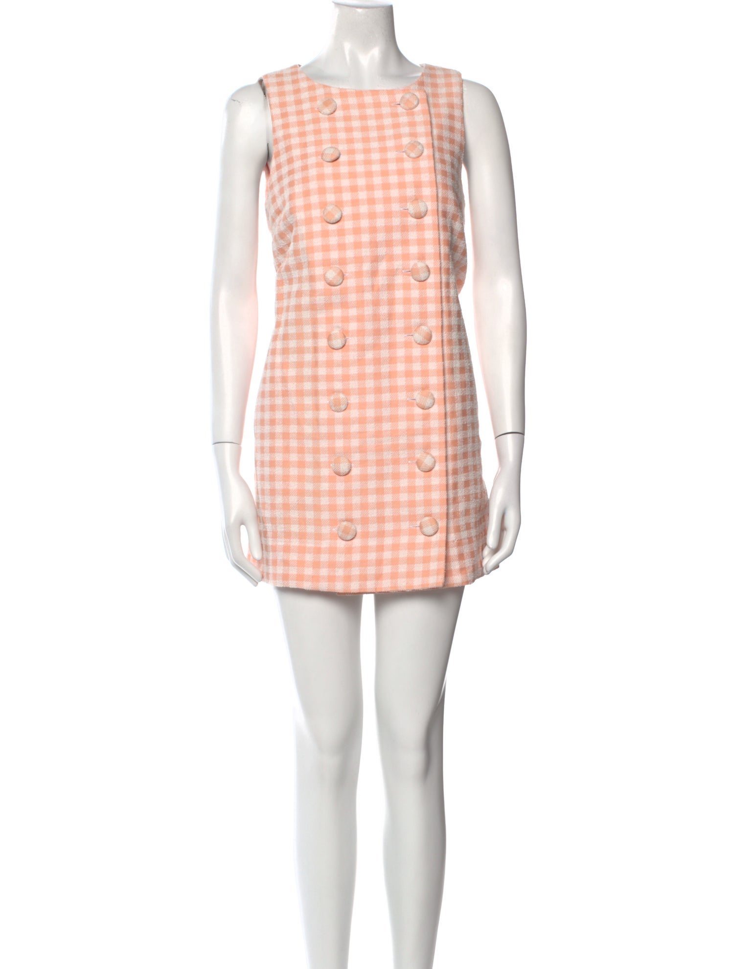 Lisa Marie Fernandez Plaid Print Mini Dress