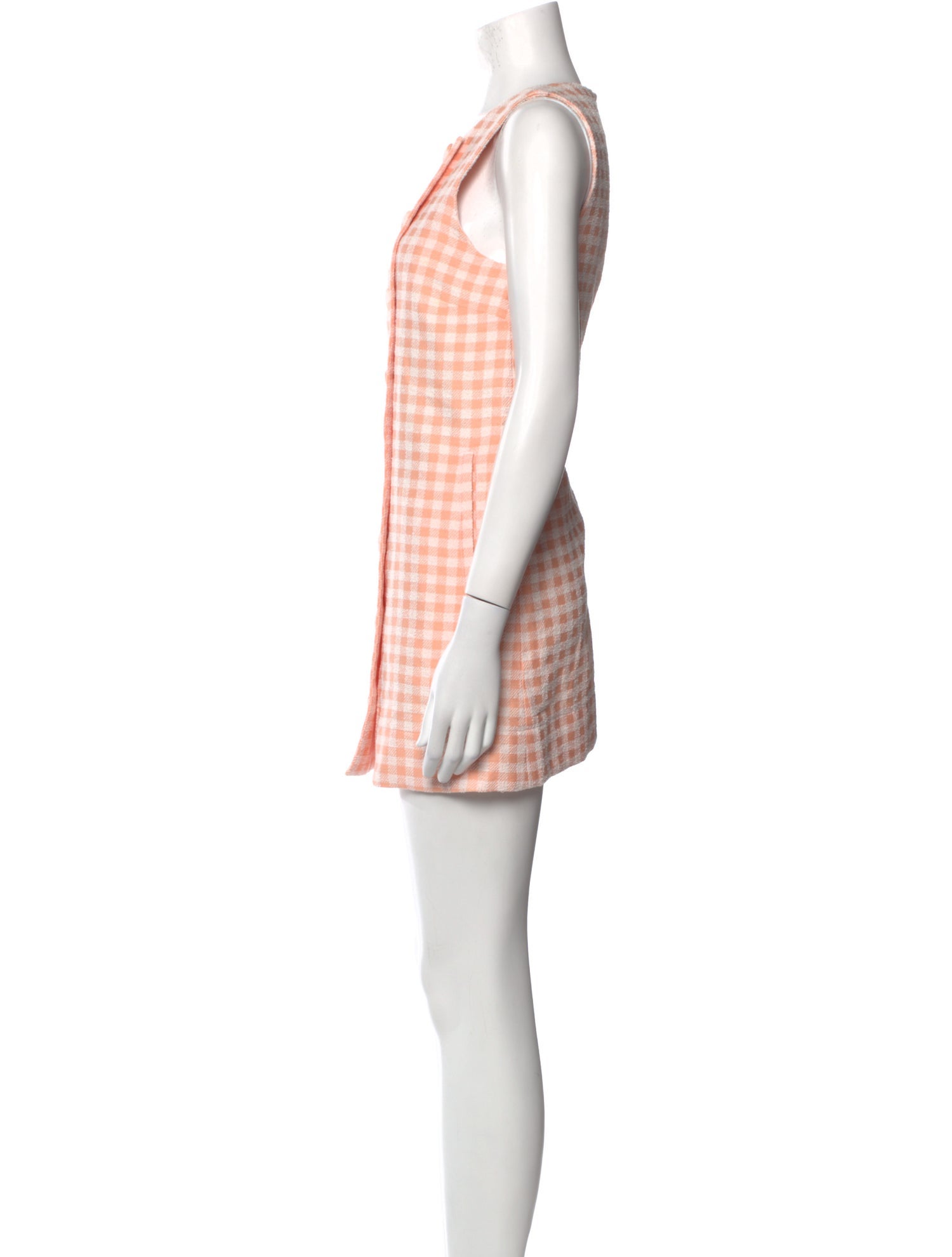 Lisa Marie Fernandez Plaid Print Mini Dress