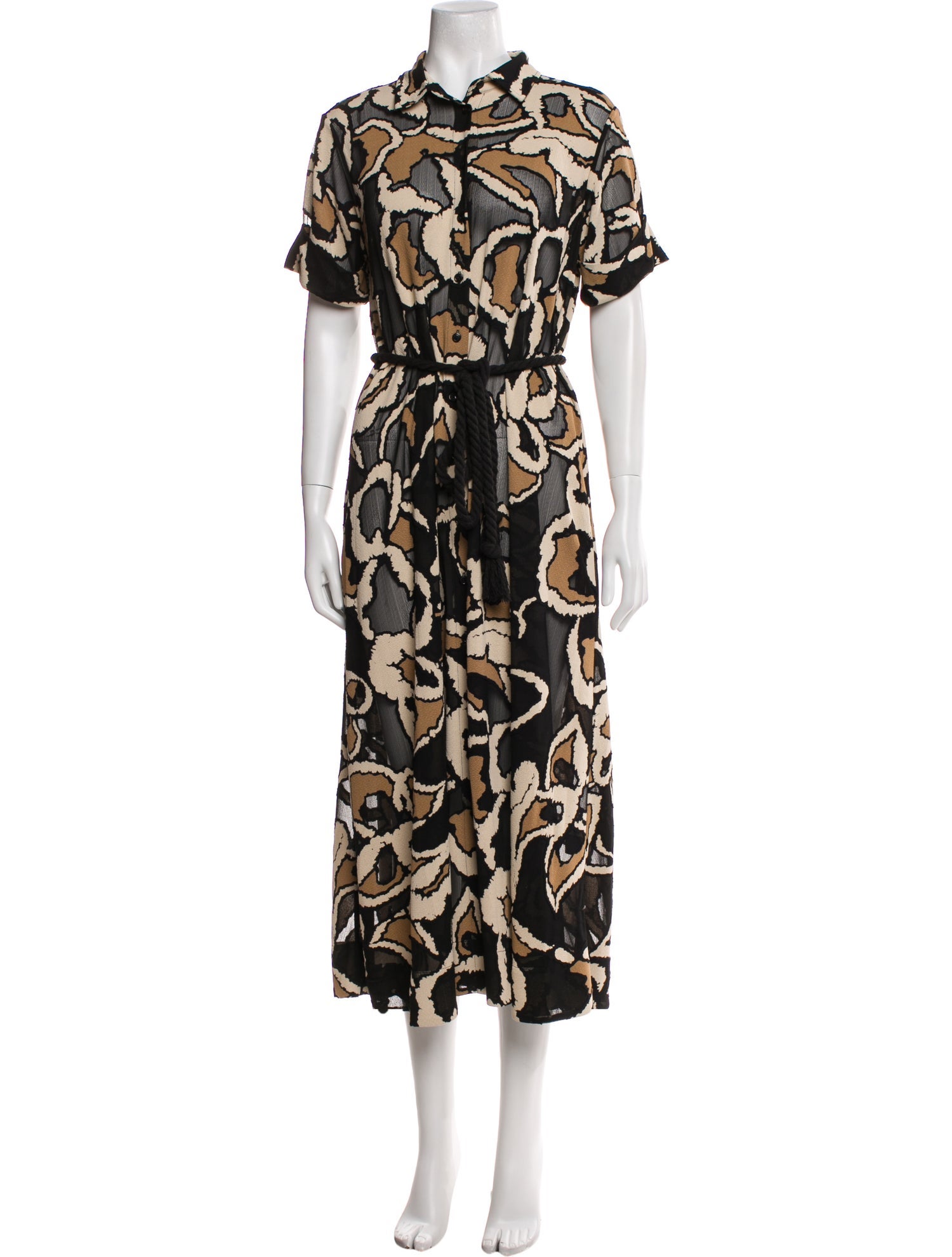 Lisa Marie Fernandez Printed Midi Length Dress