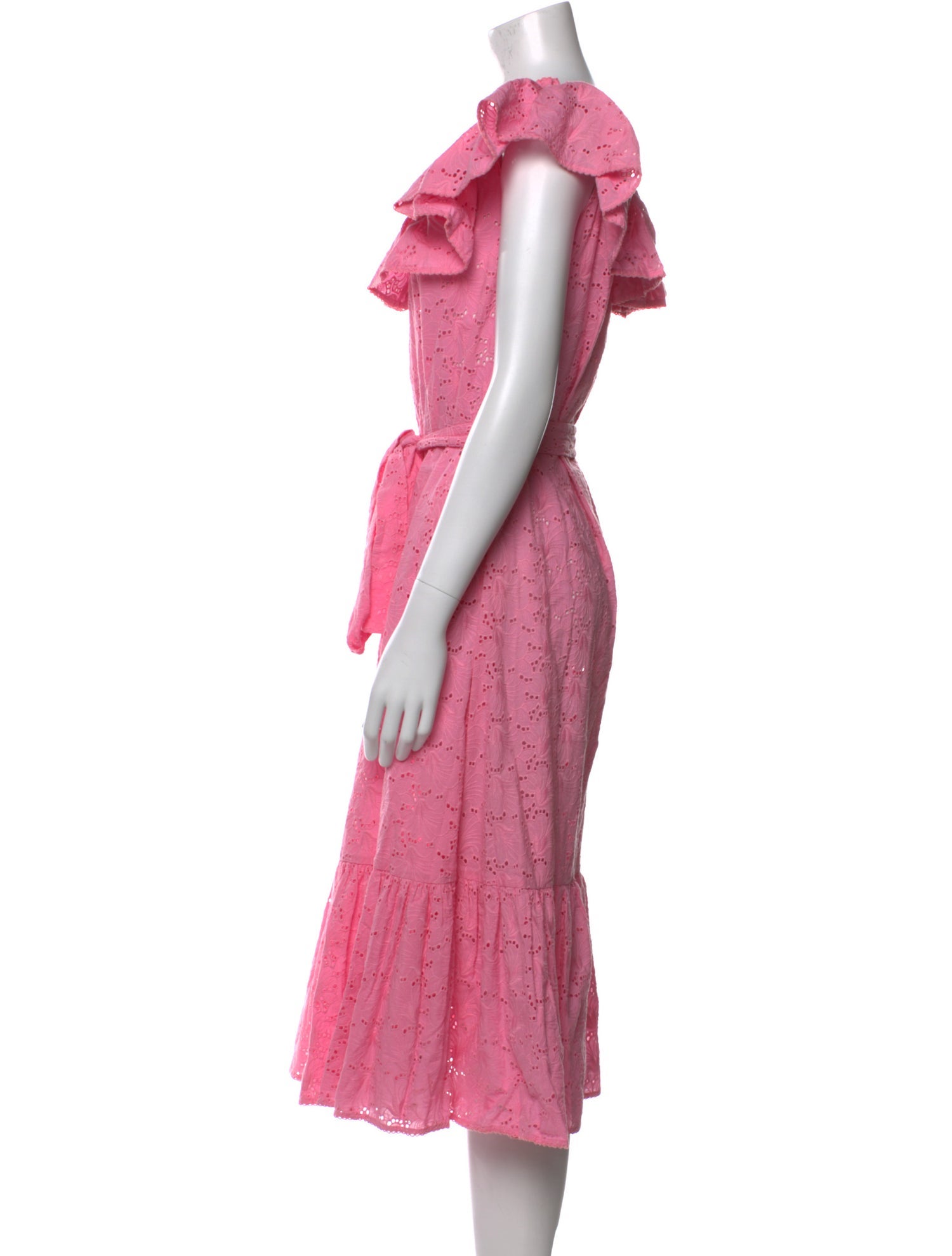 Lisa Marie Fernandez Scoop Neck Midi Length Dress