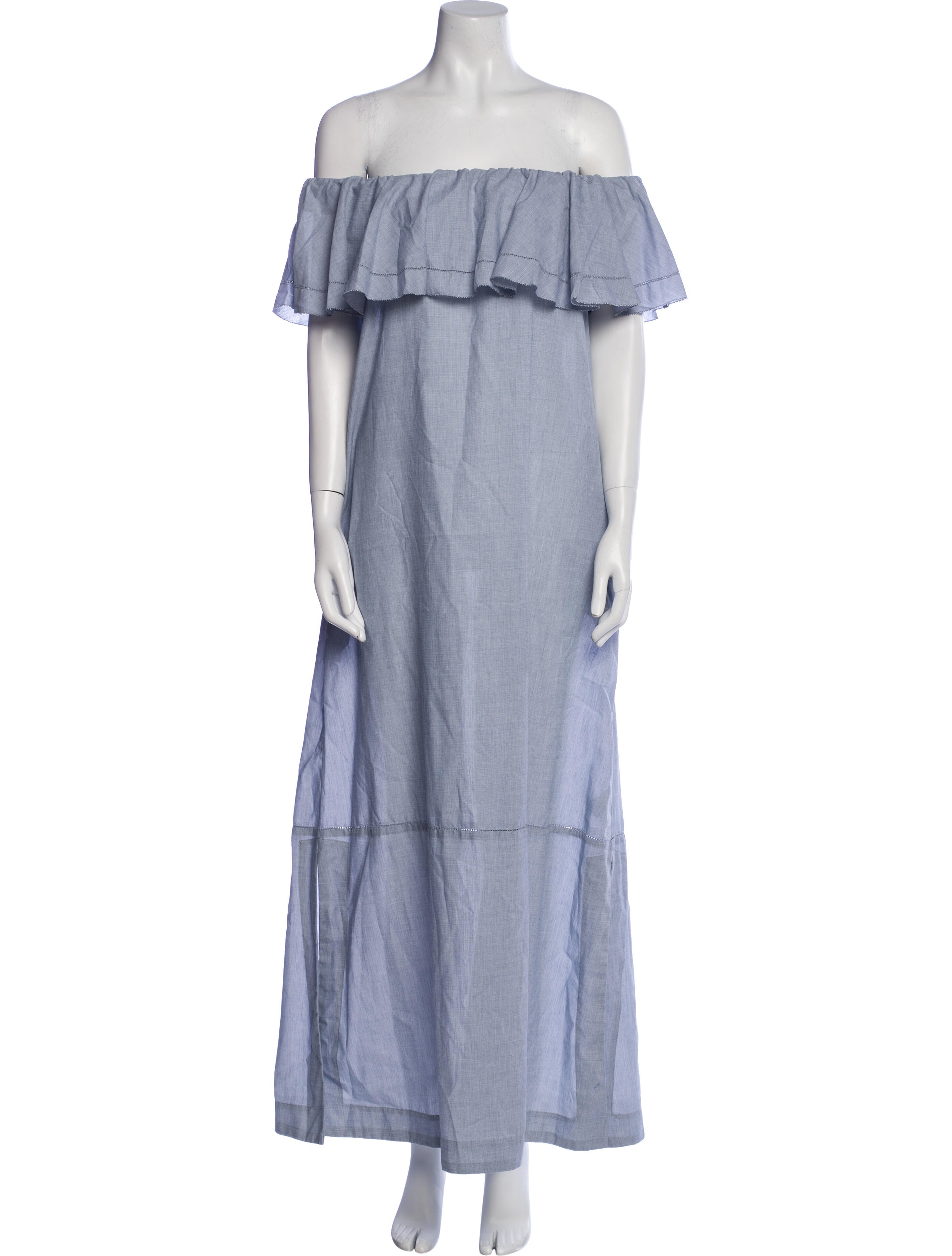 Lisa Marie Fernandez Off-The-Shoulder Long Dress