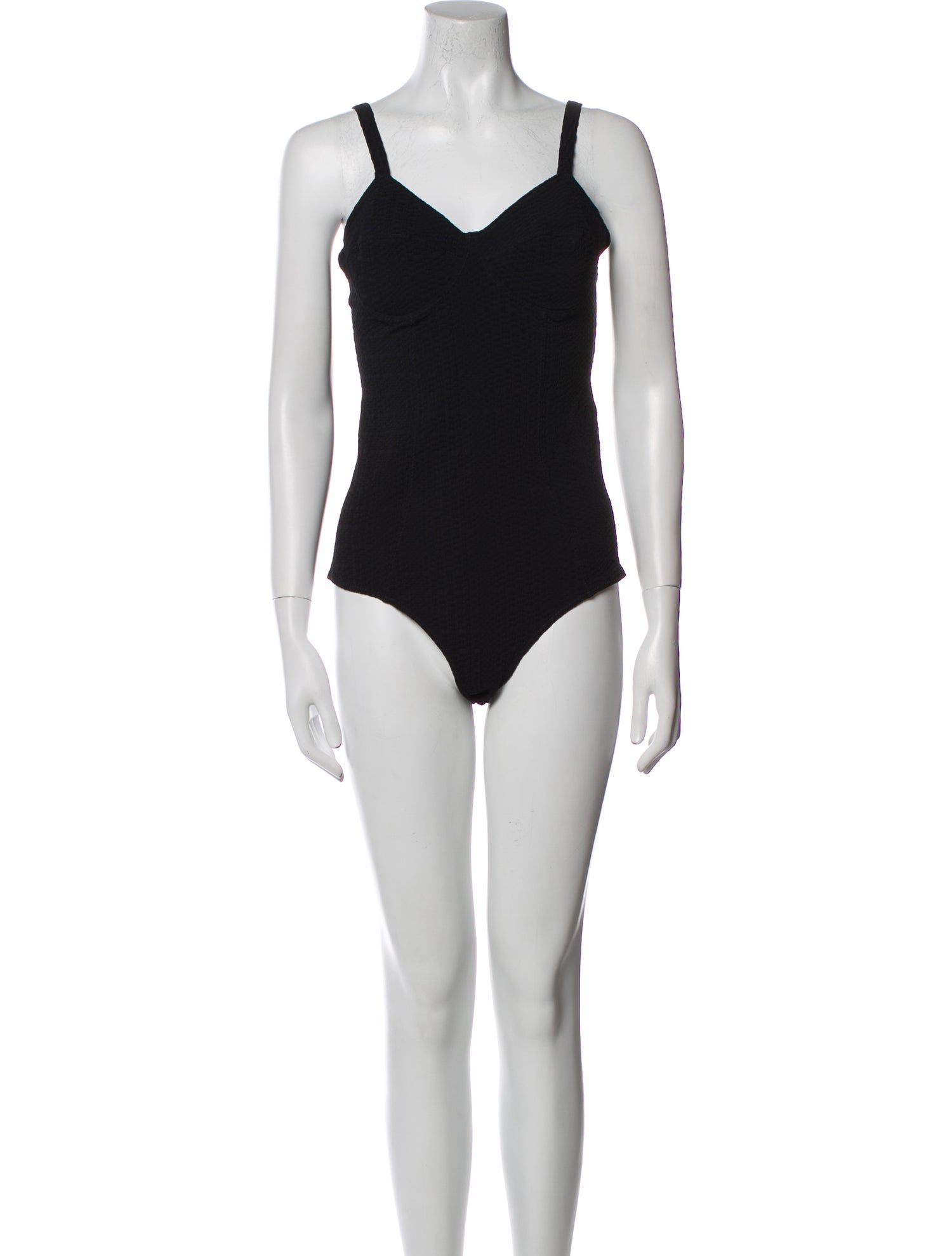 Lisa Marie Fernandez V-Neck Sleeveless Bodysuit