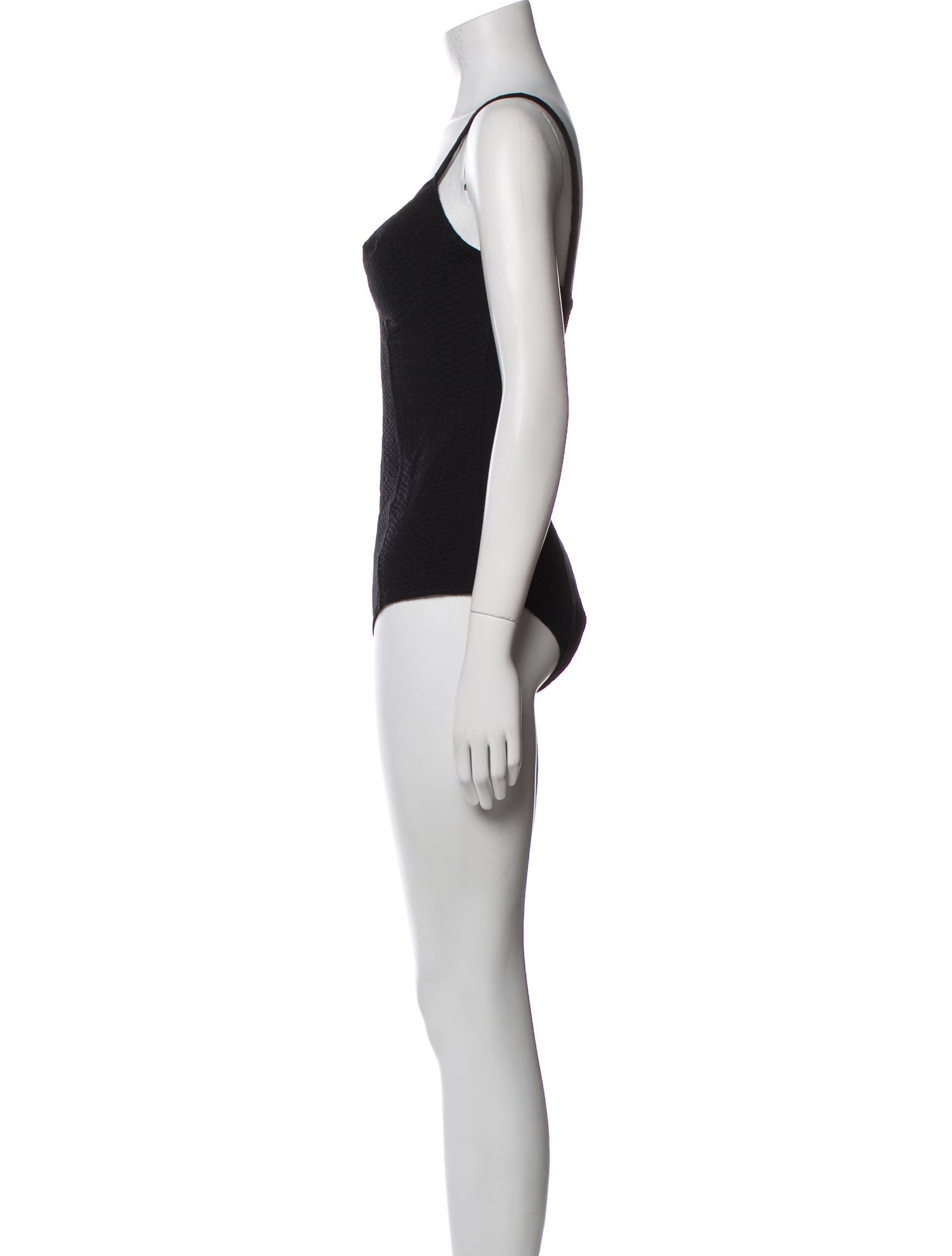 Lisa Marie Fernandez V-Neck Sleeveless Bodysuit