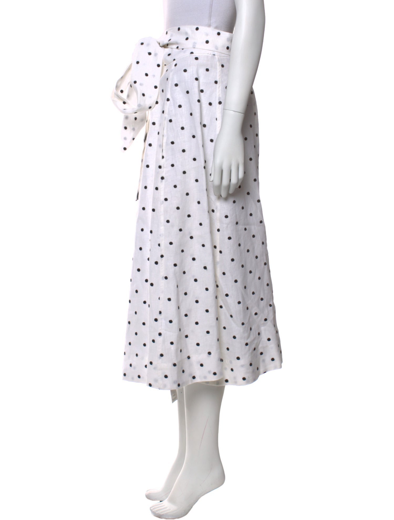 Lisa Marie Fernandez Linen Midi Length Skirt