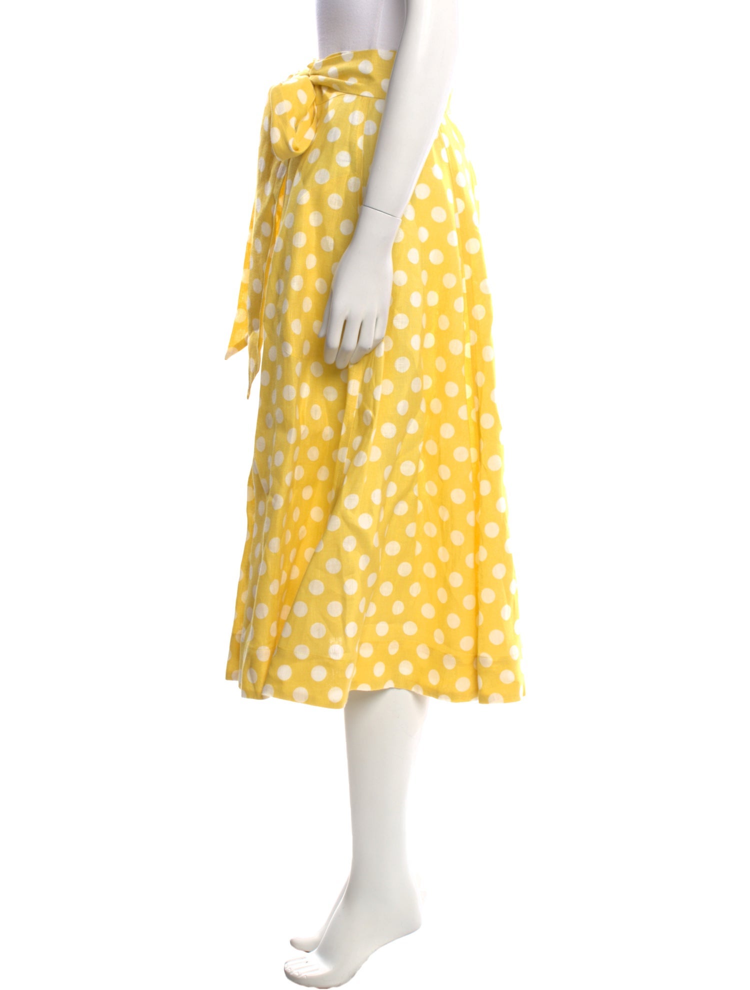 Lisa Marie Fernandez Linen Midi Length Skirt