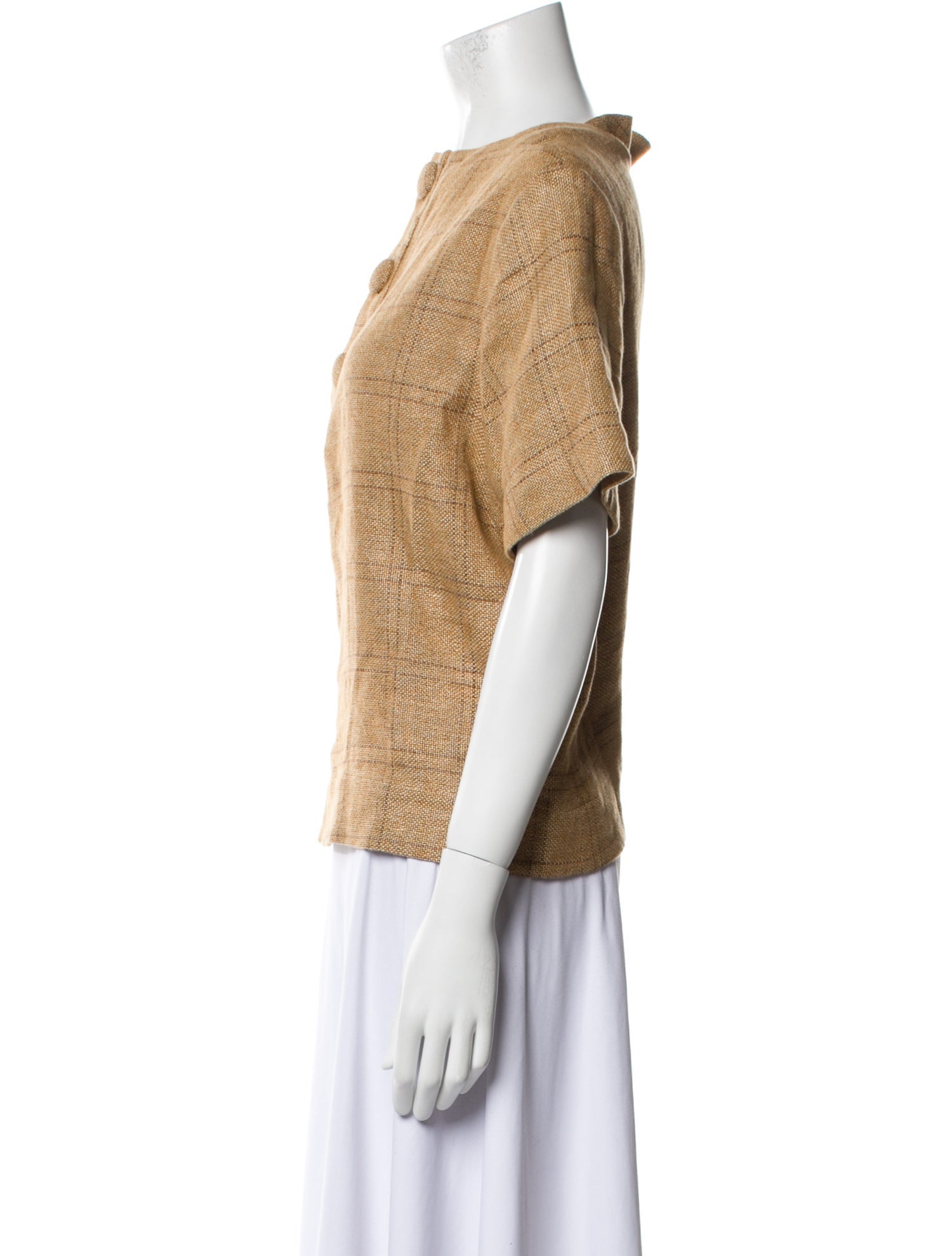 Lisa Marie Fernandez Linen Bateau Neckline Sweatshirt