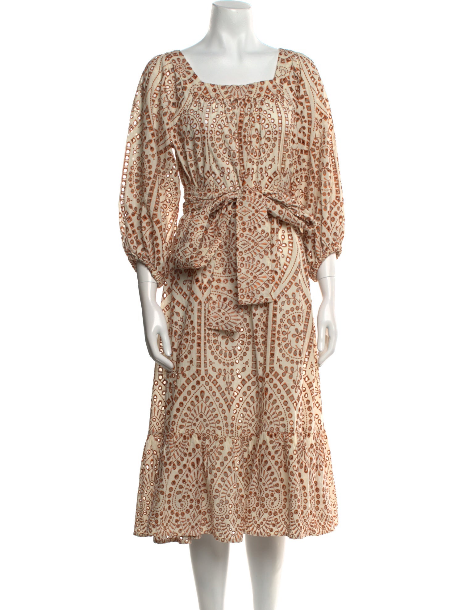 Lisa Marie Fernandez Printed Midi Length Dress