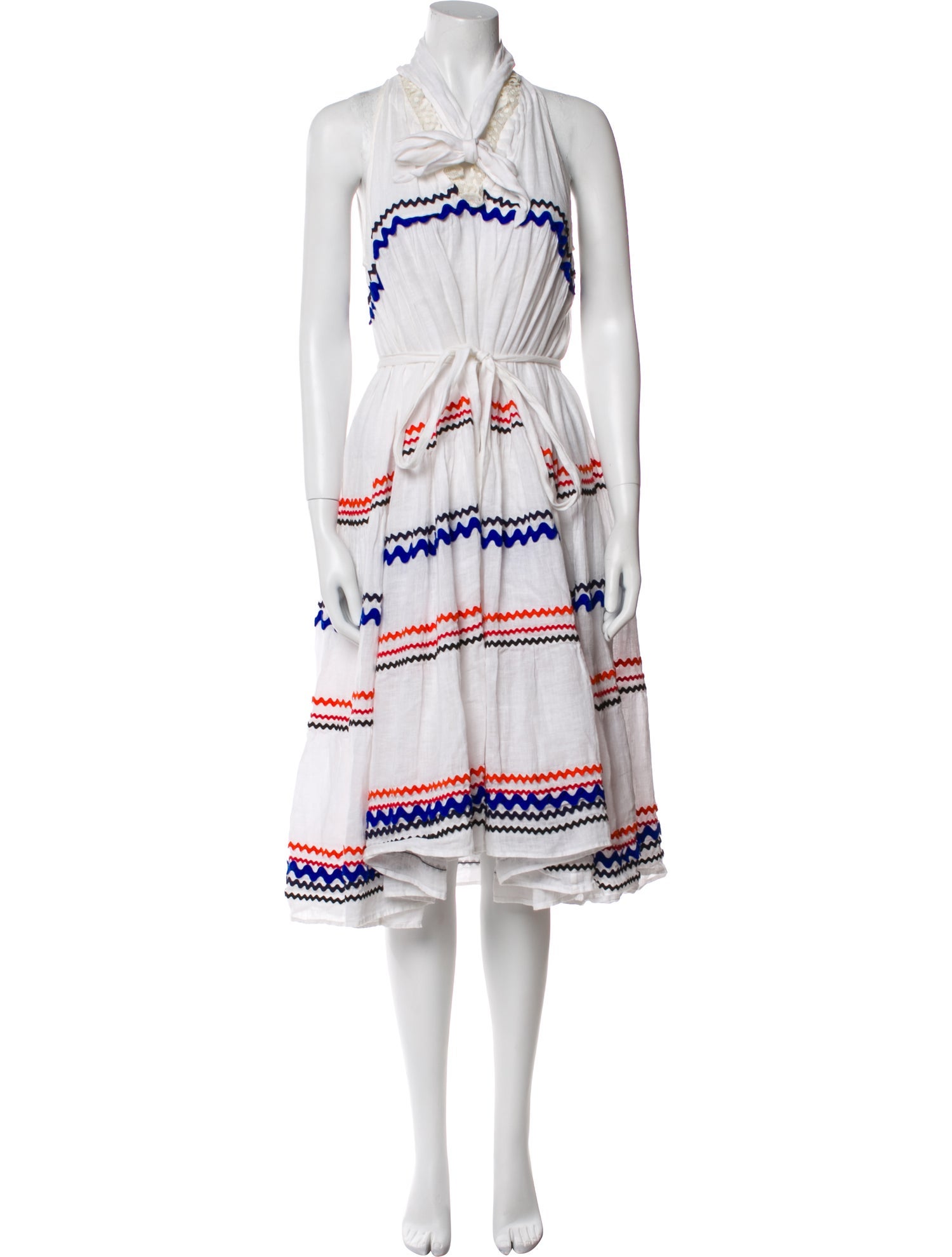 Lisa Marie Fernandez Linen Knee-Length Dress
