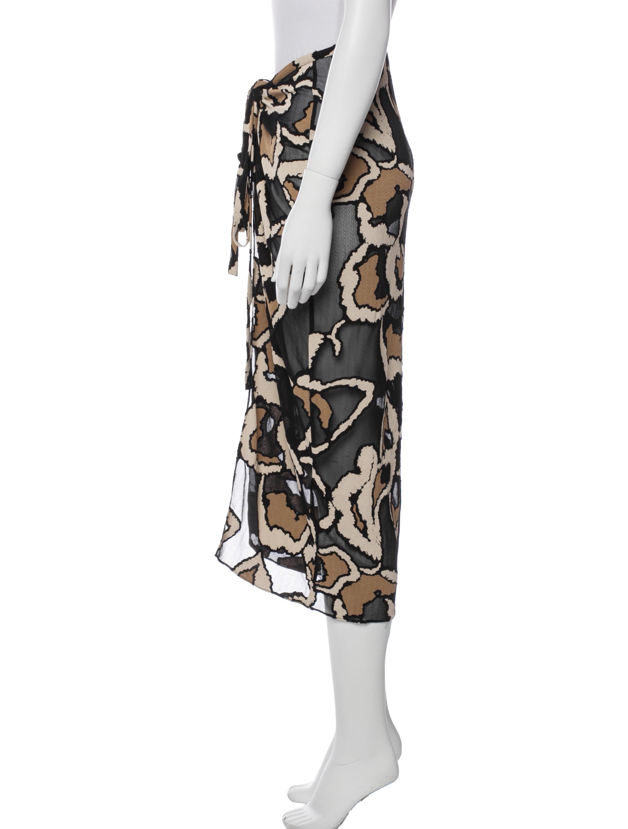 Lisa Marie Fernandez Printed Raw-Edge Trim Cover-Up