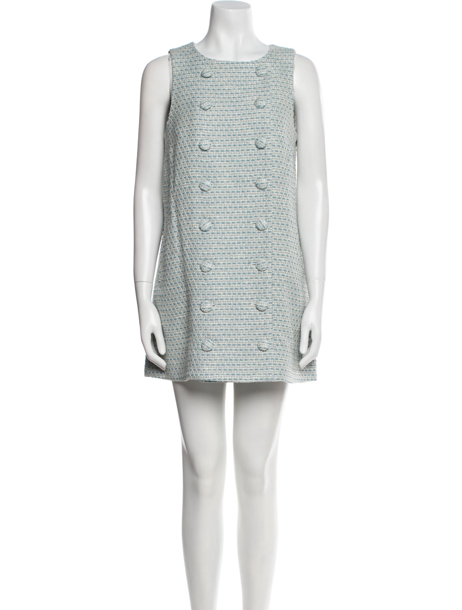 Lisa Marie Fernandez Bateau Neckline Mini Dress