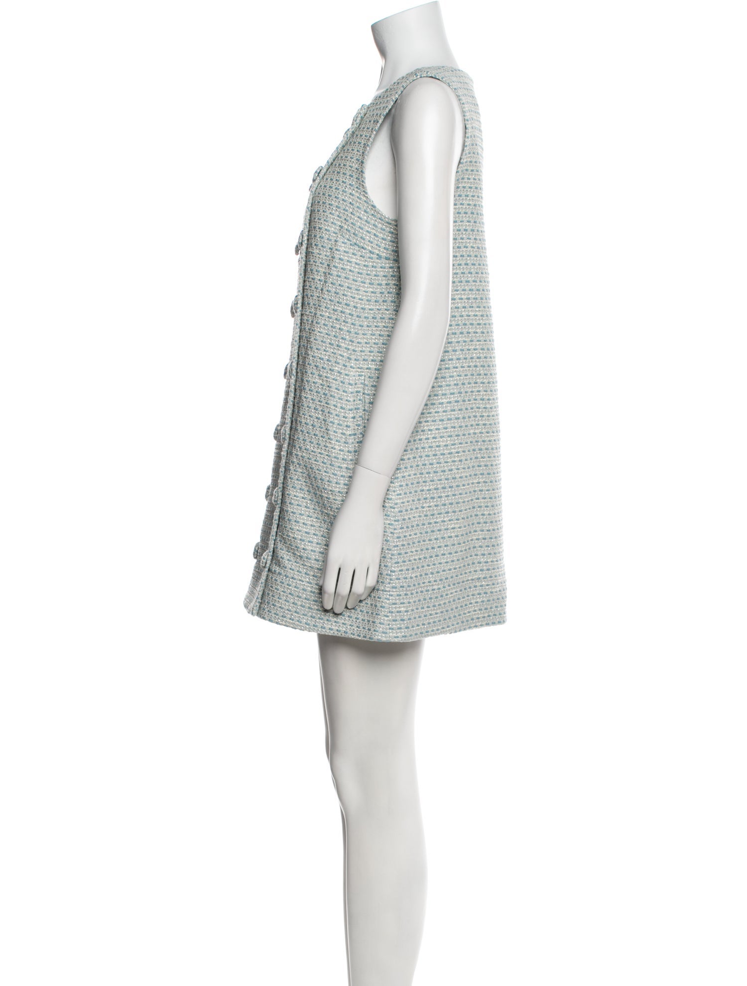 Lisa Marie Fernandez Bateau Neckline Mini Dress