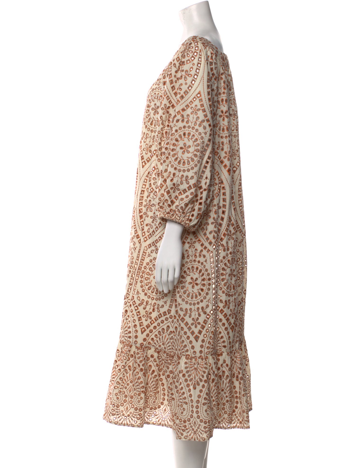 Lisa Marie Fernandez Animal Print Midi Length Dress