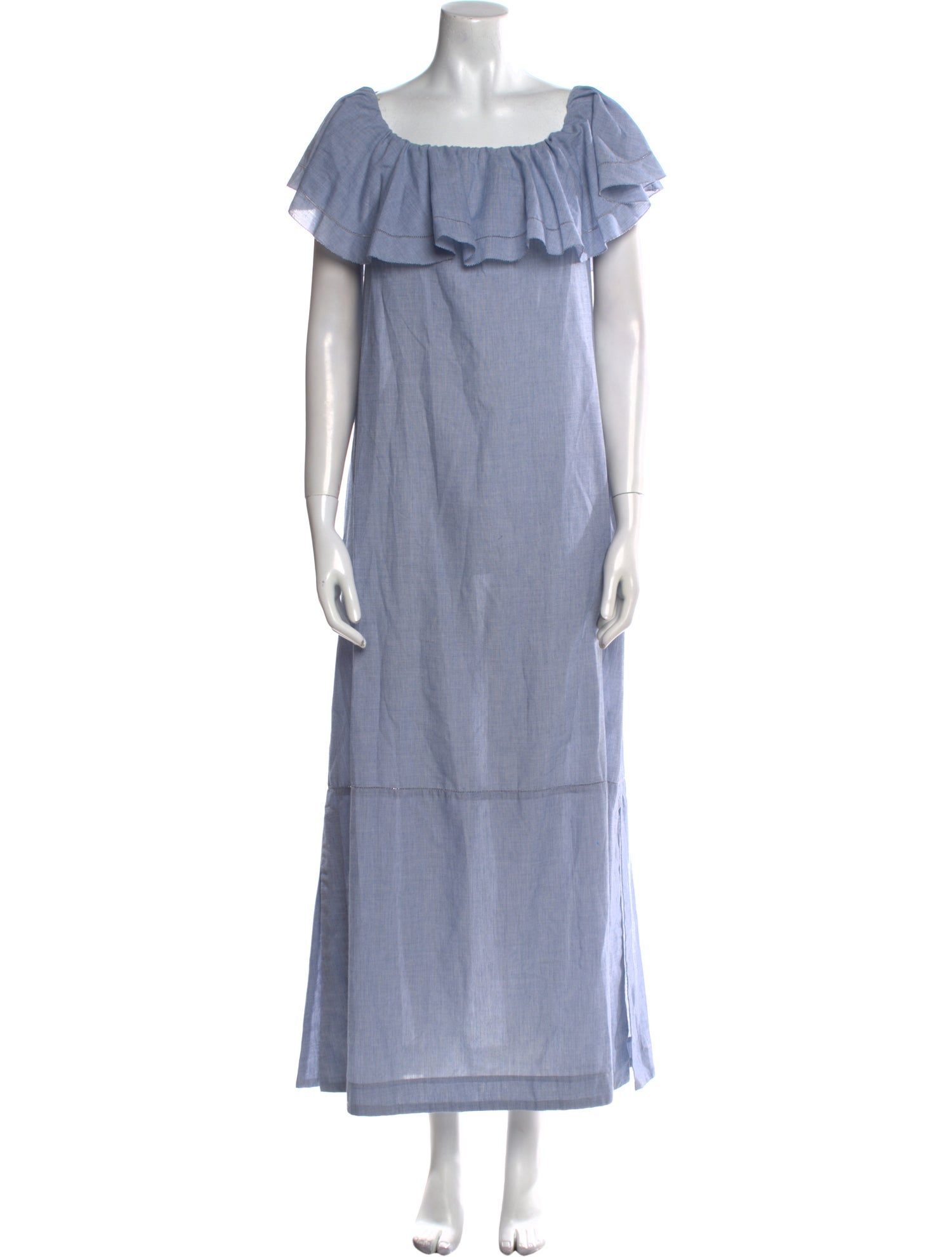 Lisa Marie Fernandez Off-The-Shoulder Midi Length Dress