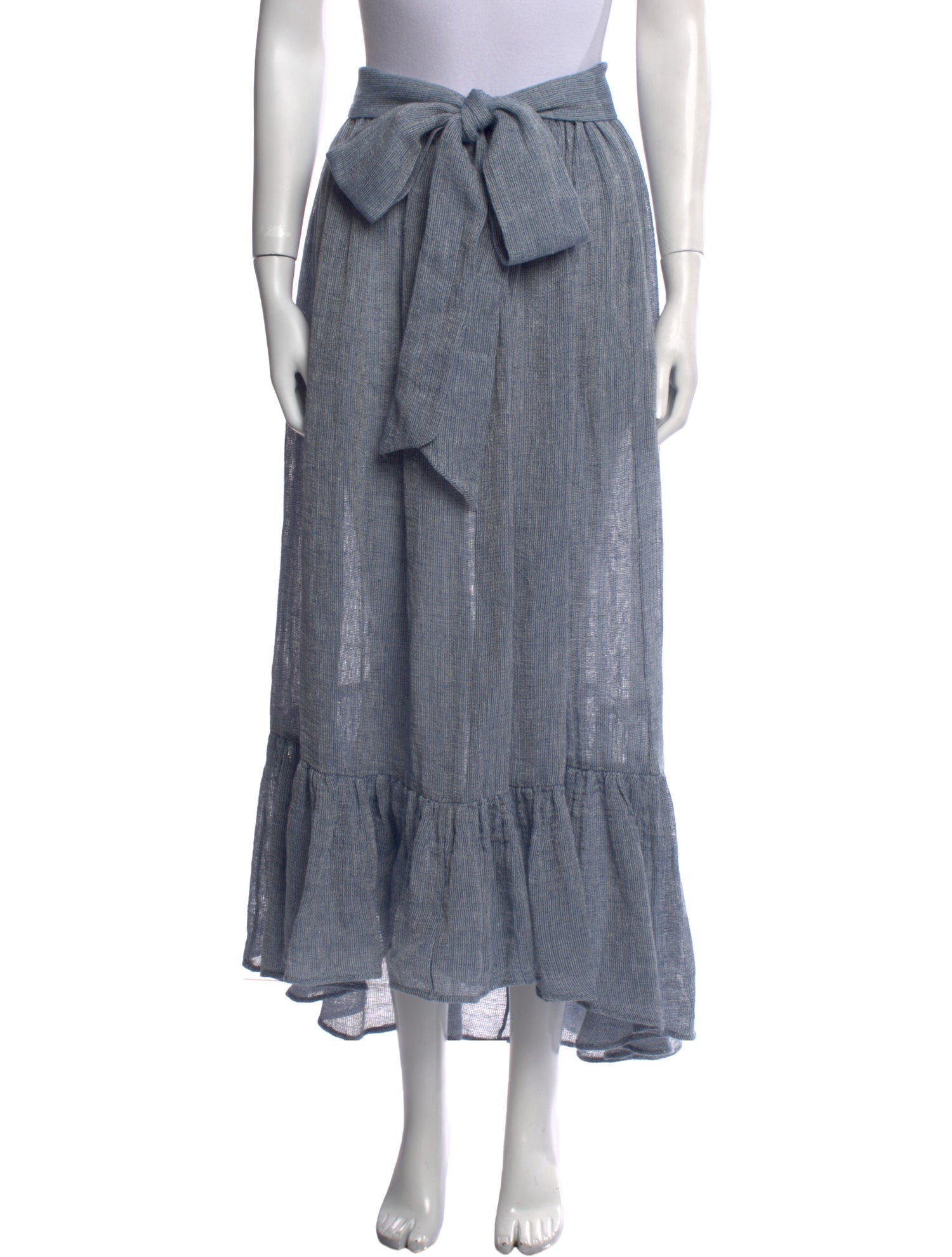 Lisa Marie Fernandez Linen Midi Length Skirt