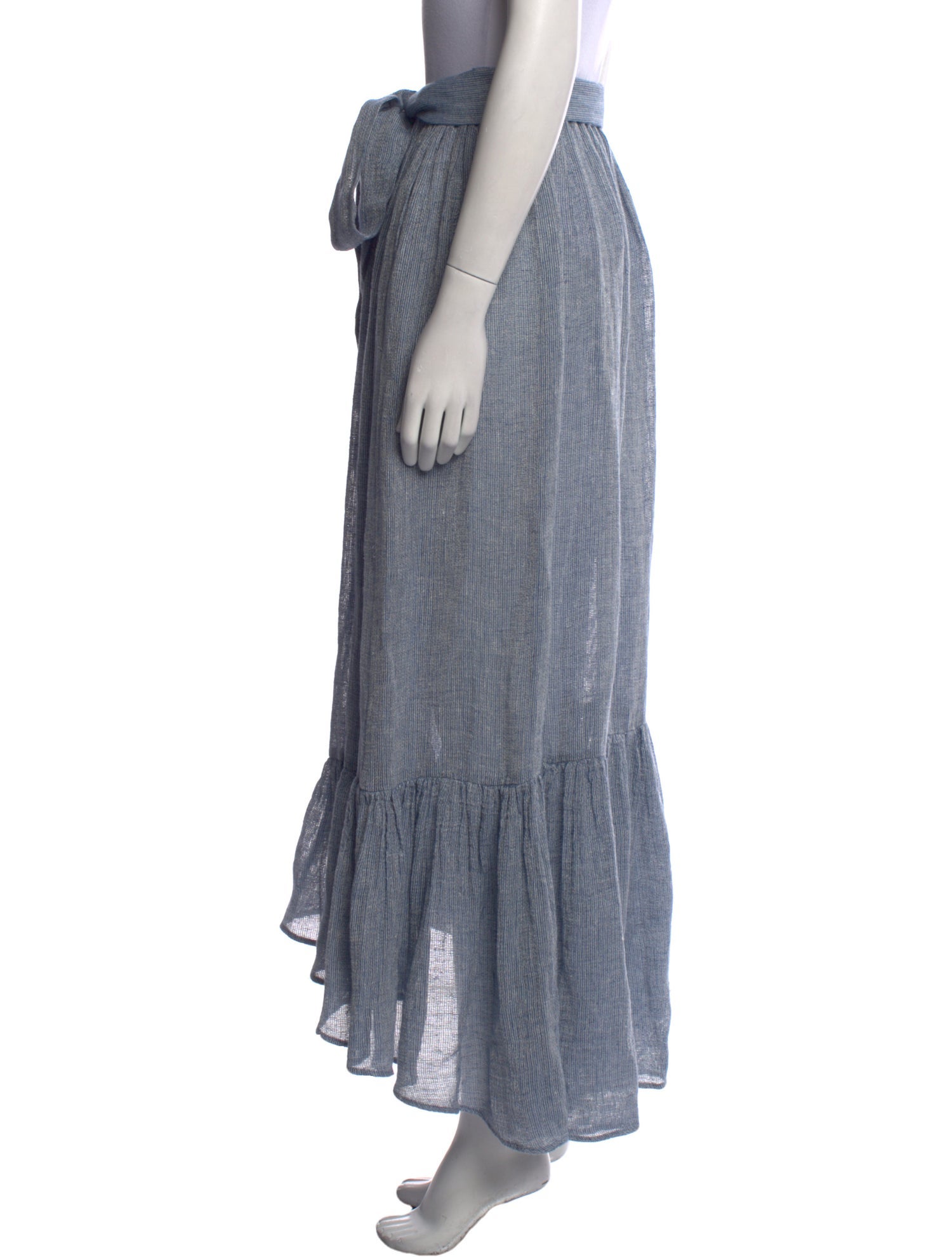 Lisa Marie Fernandez Linen Midi Length Skirt