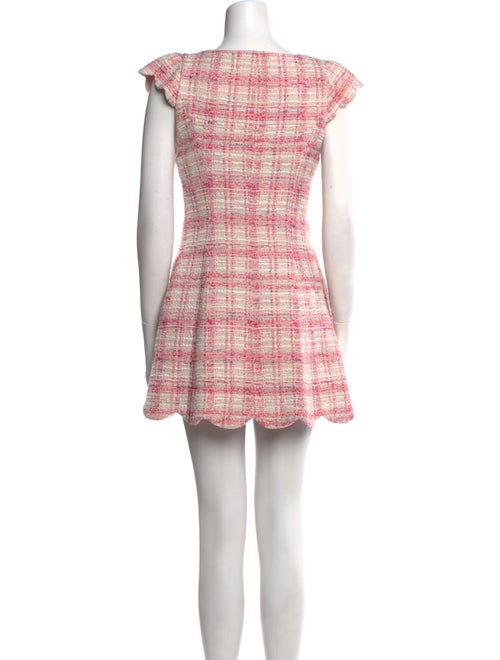 Lisa Marie Fernandez Plaid Print Mini Dress