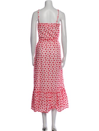 Lisa Marie Fernandez Floral Print Long Dress