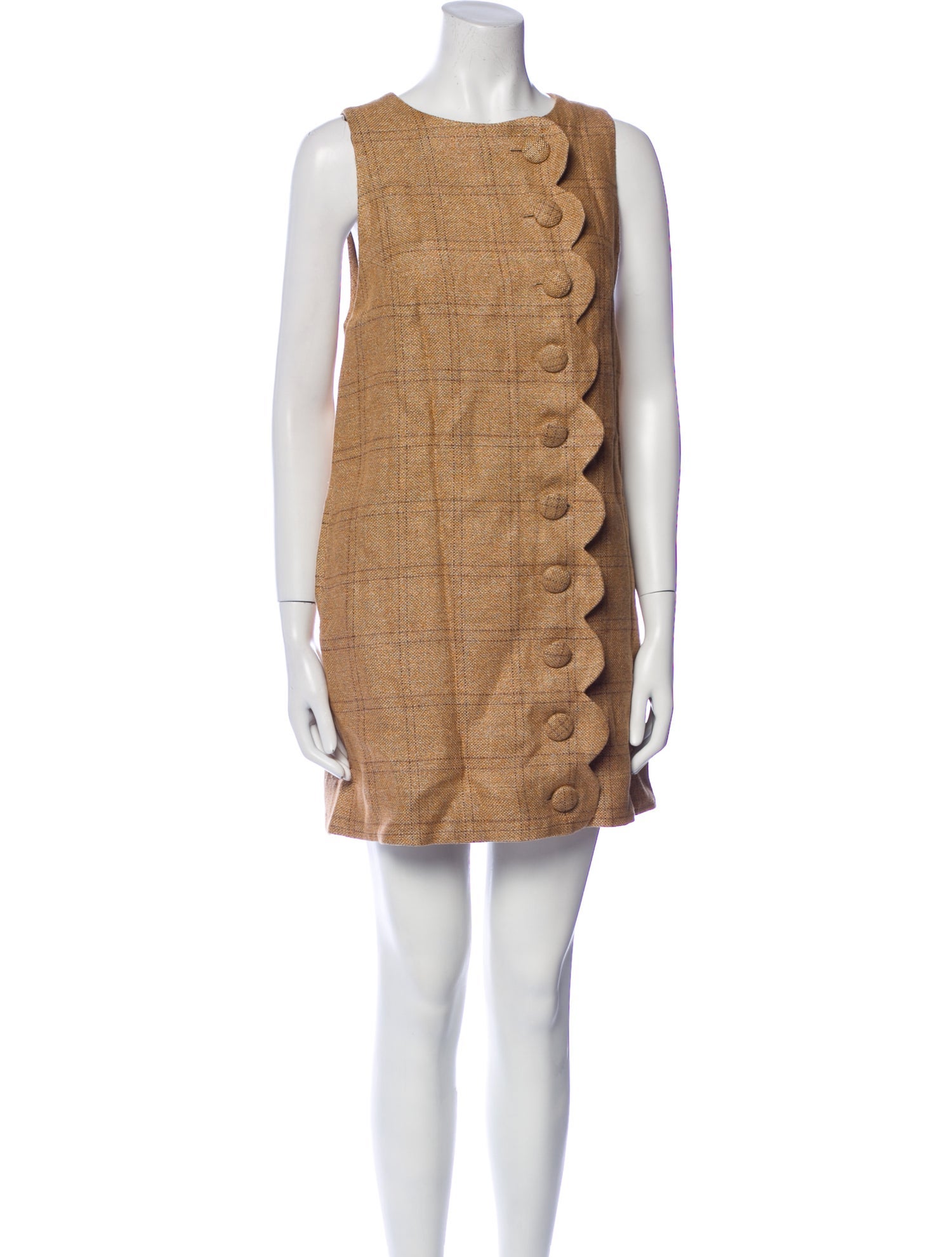 Lisa Marie Fernandez Bateau Neckline Mini Dress