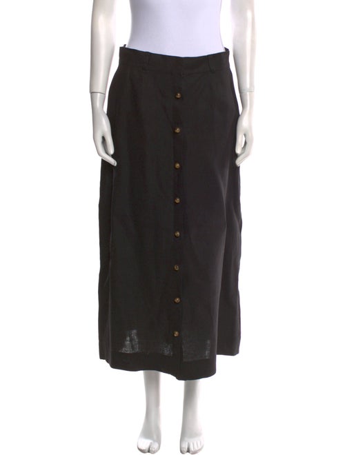 Lisa Marie Fernandez Linen Midi Length Skirt
