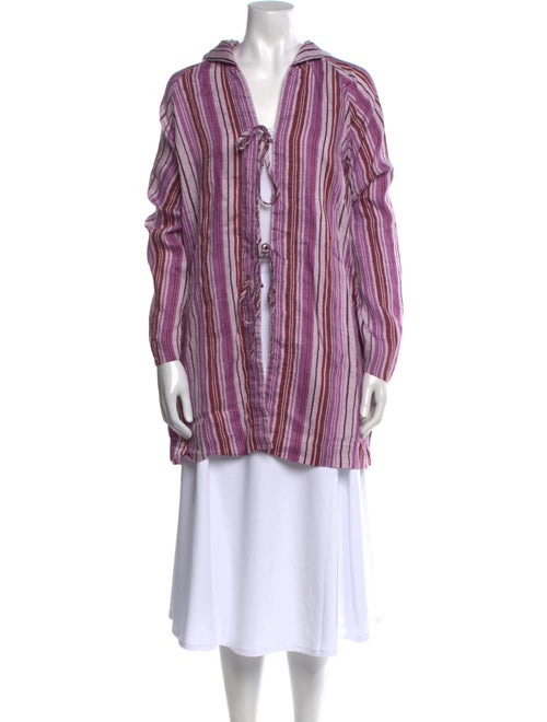 Lisa Marie Fernandez Striped Long Sleeve Tunic