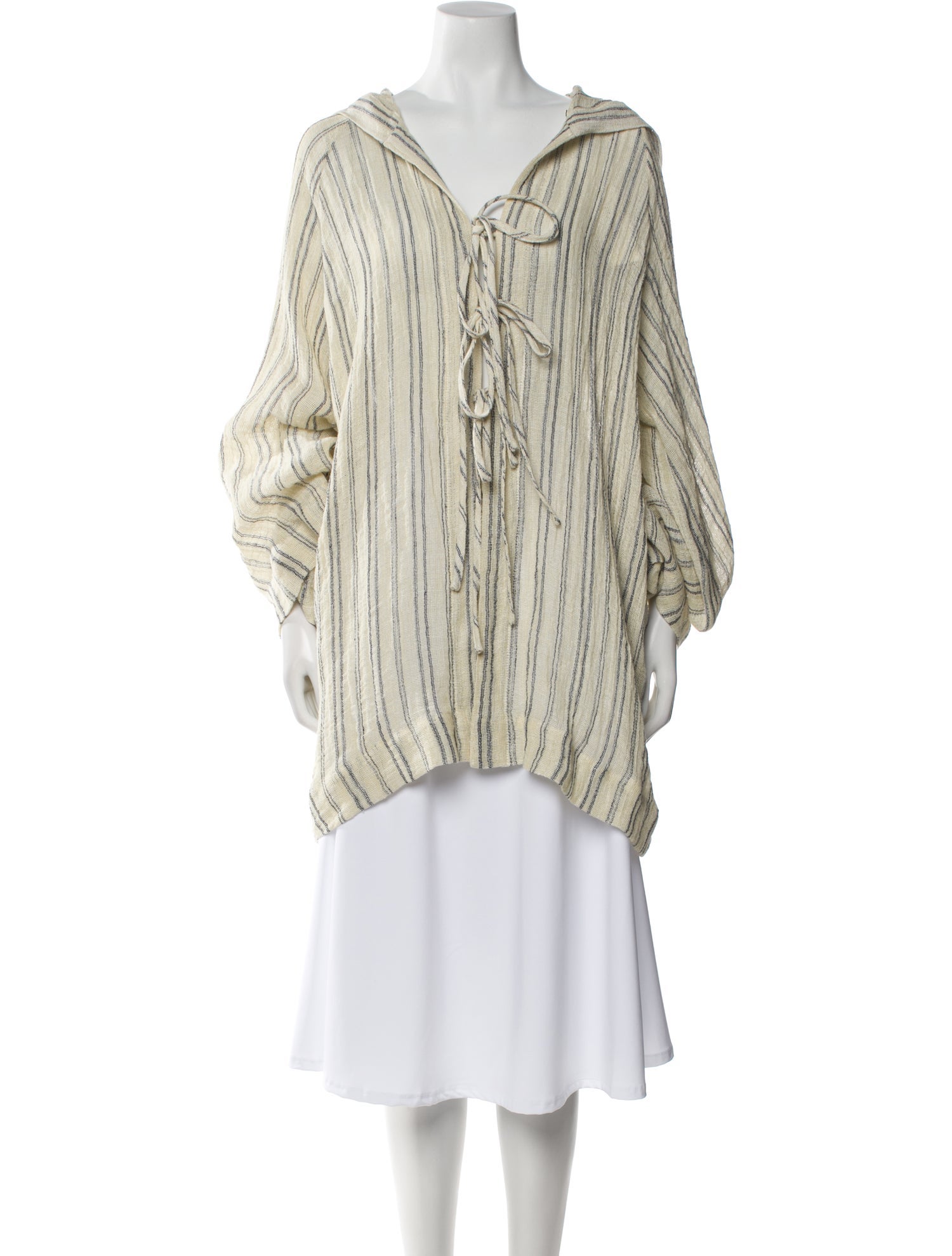 Lisa Marie Fernandez Linen Striped Lounge Set