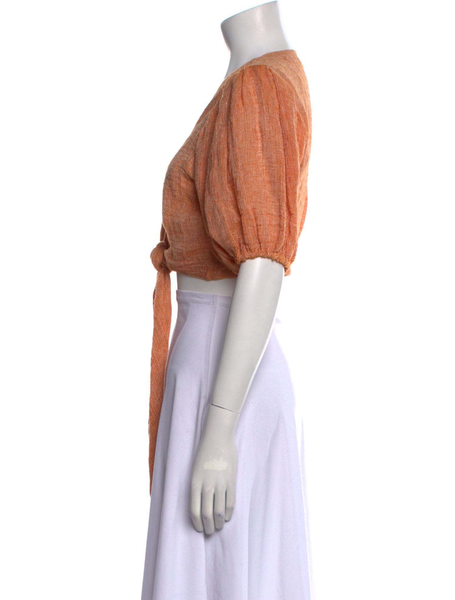 Lisa Marie Fernandez Linen Printed Crop Top