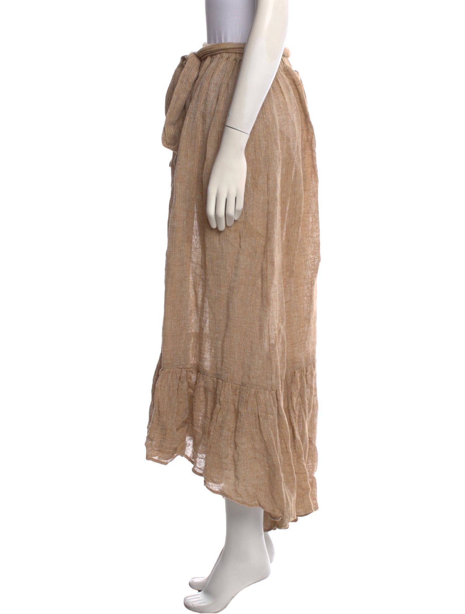 Lisa Marie Fernandez Linen Midi Length Skirt