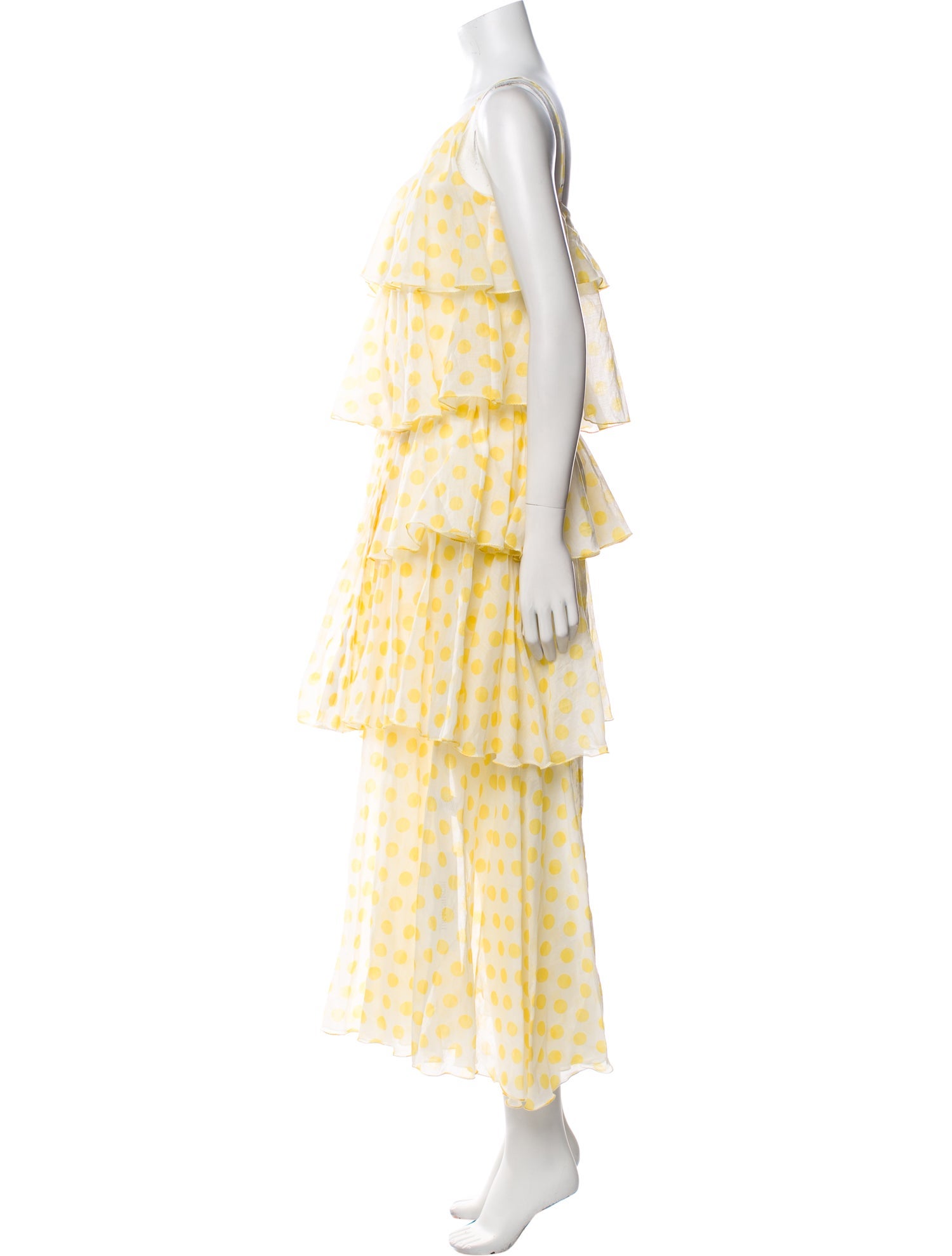 Lisa Marie Fernandez Polka Dot Print Long Dress