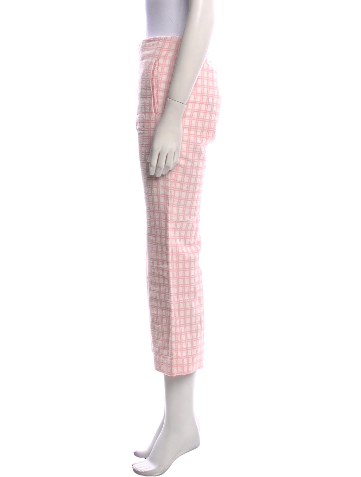 Lisa Marie Fernandez Plaid Print Wide Leg Pants