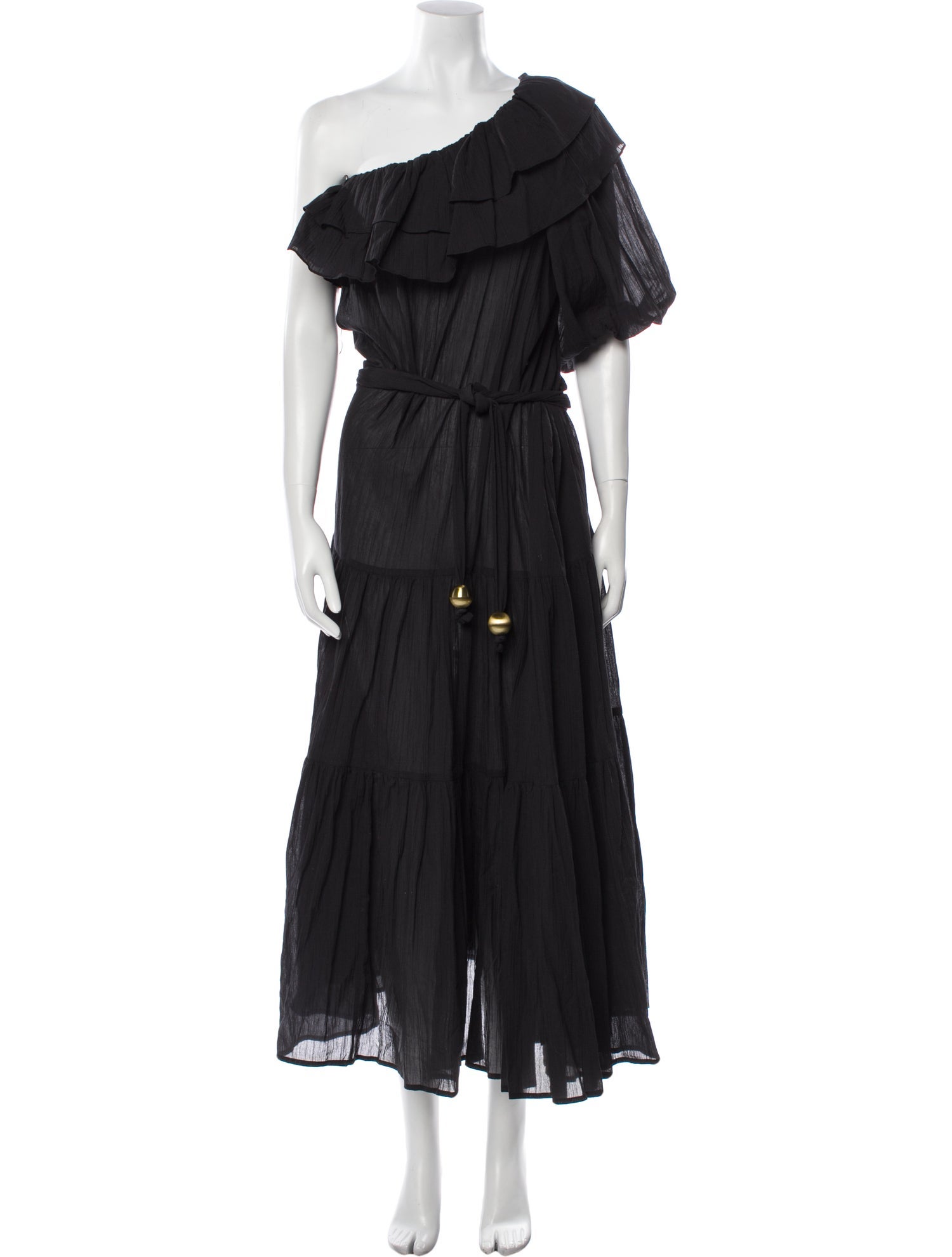 Lisa Marie Fernandez One-Shoulder Long Dress